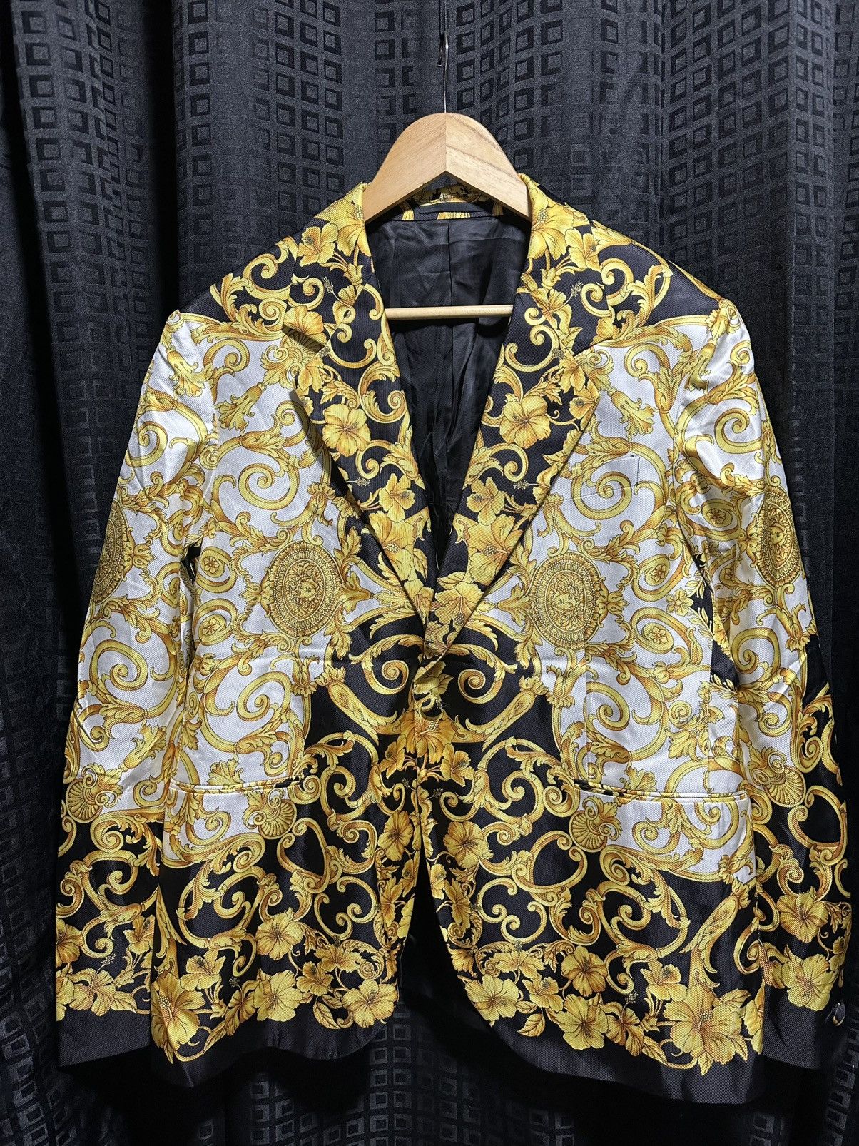 Versace Versace barocco print blazer Size 54L - 1 Thumbnail
