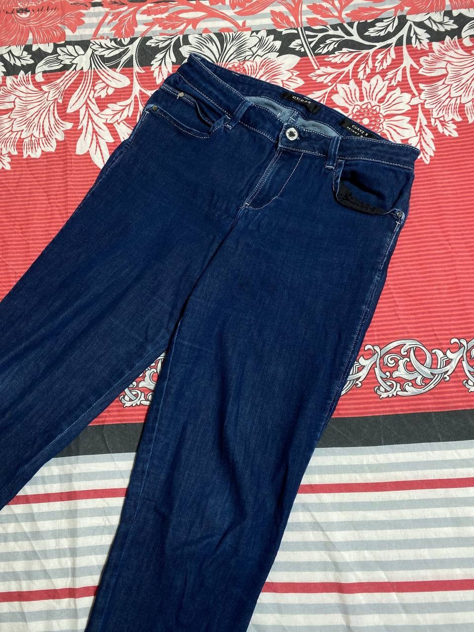 Guess × Vintage Guess Vintage Denim Pants Blue Jeans 90s SKINNY MID Size US 34 / EU 50 - 15 Thumbnail