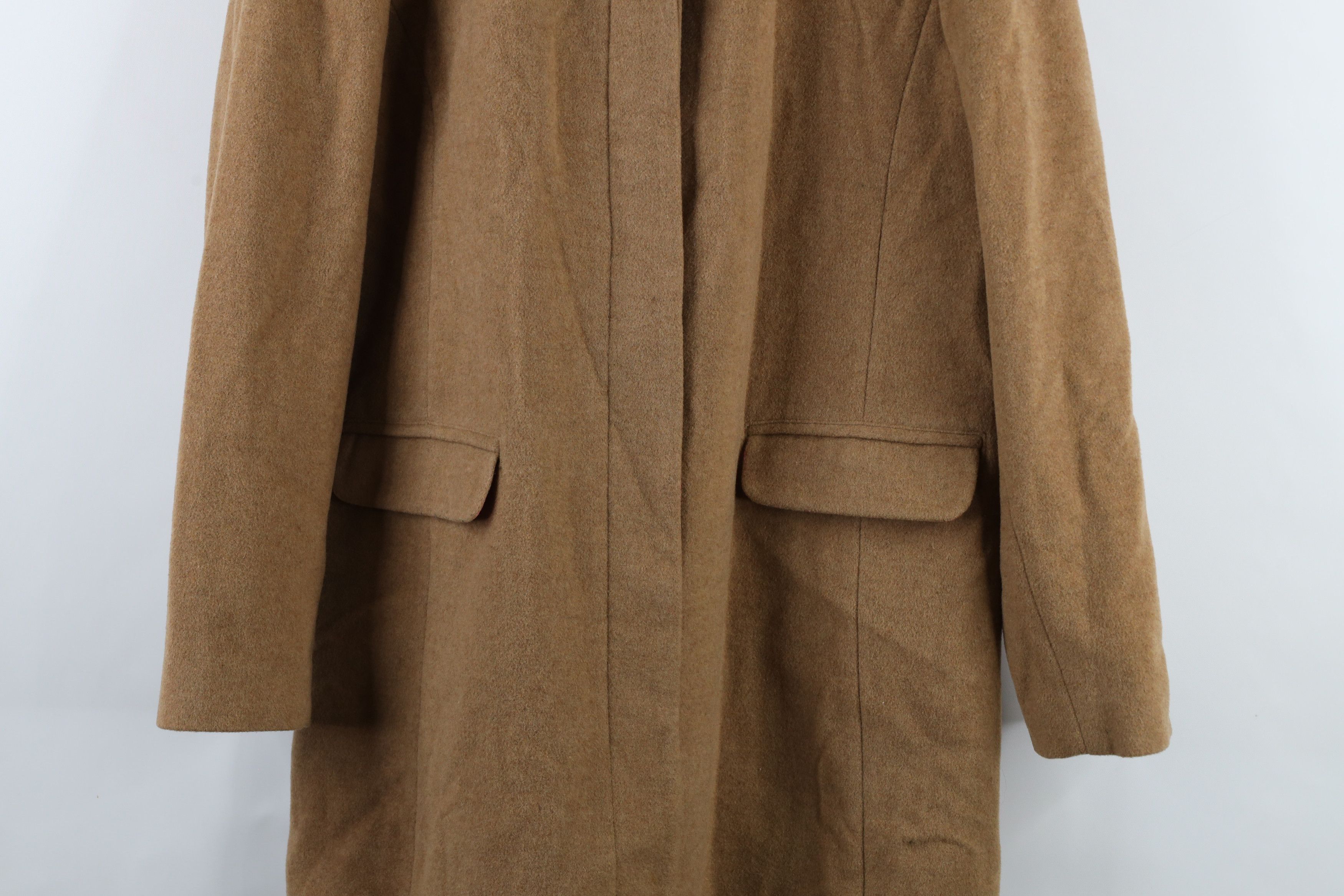 Gap × Vintage Vintage Y2K 2000 Gap Cashmere Blend Overcoat Jacket Beige Size L / US 10 / IT 46 - 3 Thumbnail