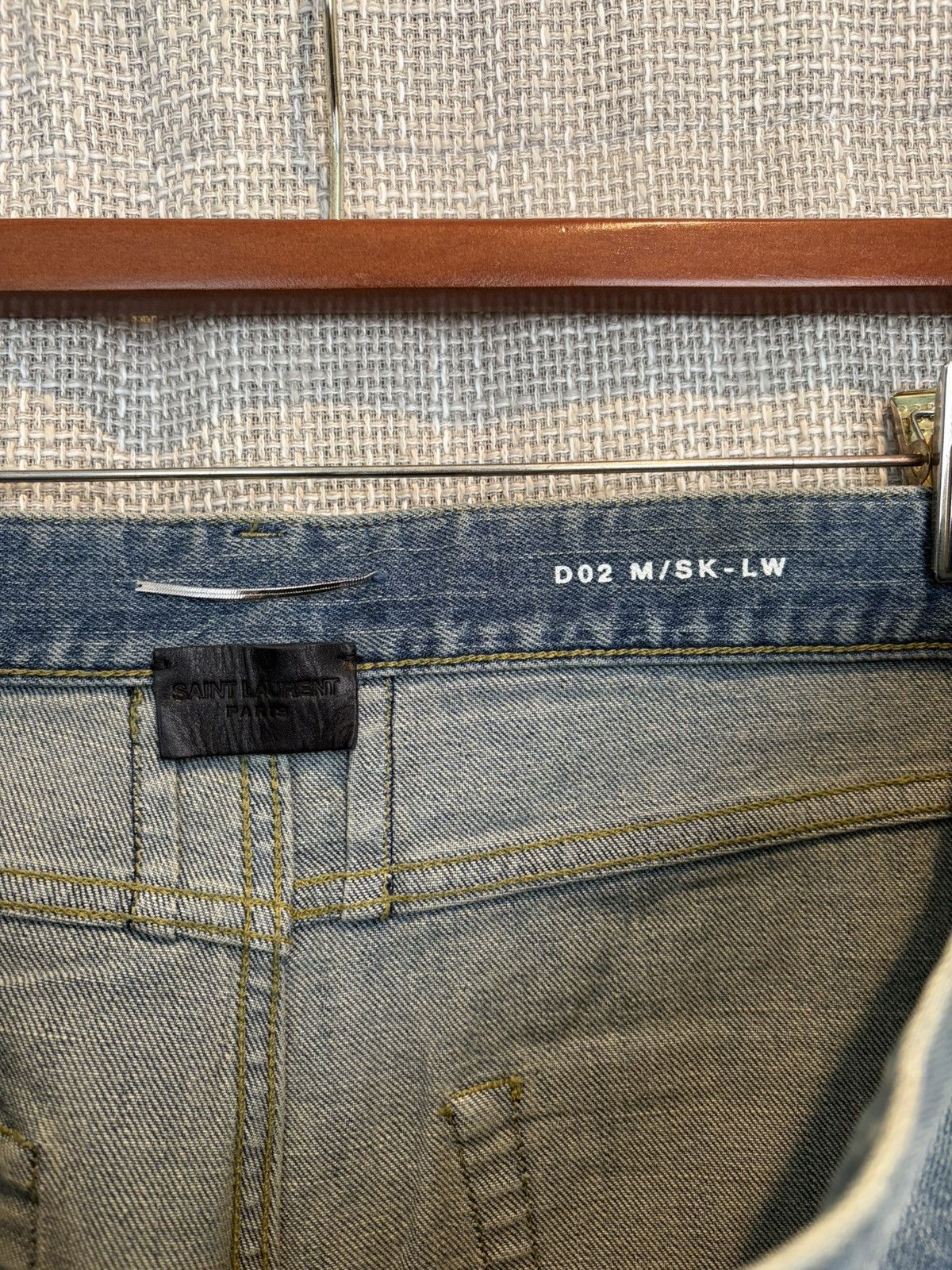 Saint Laurent Paris Saint Laurent Paris Hedi Slimane Stonewashed Blue D02 Denim Size US 31 - 5 Thumbnail