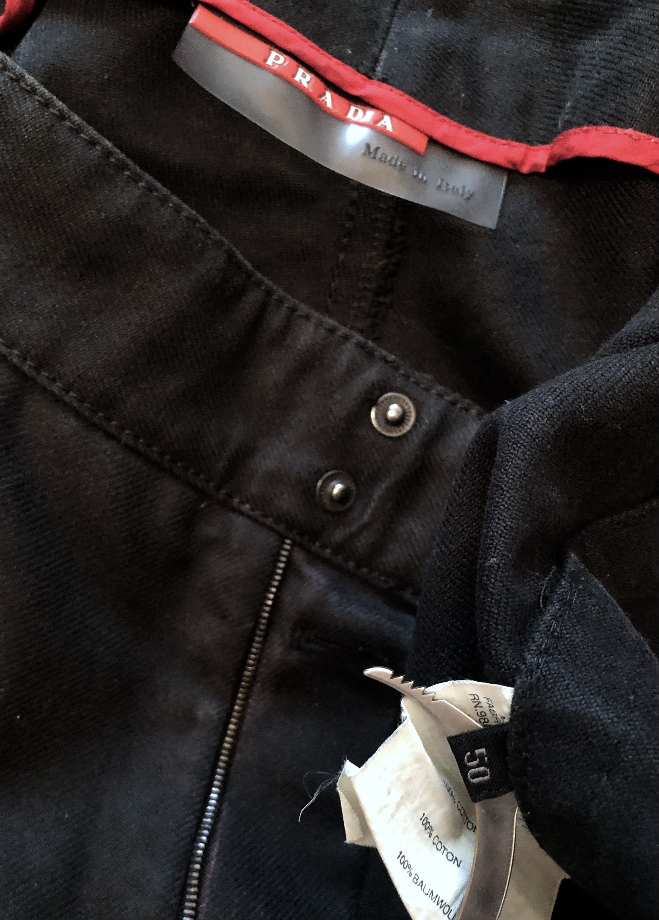 Prada wide linea Rossa zip pants Size US 34 / EU 50 - 3 Thumbnail