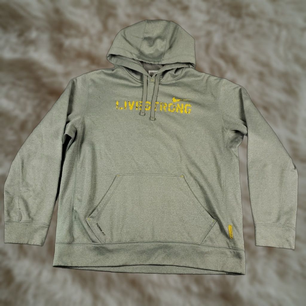 Nike Nike Hoodie Mens Large Gray Pullover Sweatshirt Swoosh Logo All Seasons Mock Neck Drawstring Regular Fit Vintage No Size US L / EU 52-54 / 3 - 1 Thumbnail