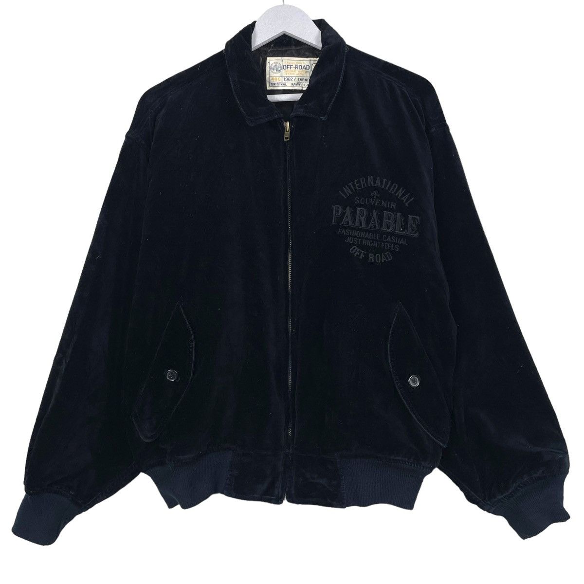Japanese Brand × Vintage 💥JAPAN MEN OFFROAD VELVET RIOT BOMBER JACKET Size US L / EU 52-54 / 3 - 1 Thumbnail