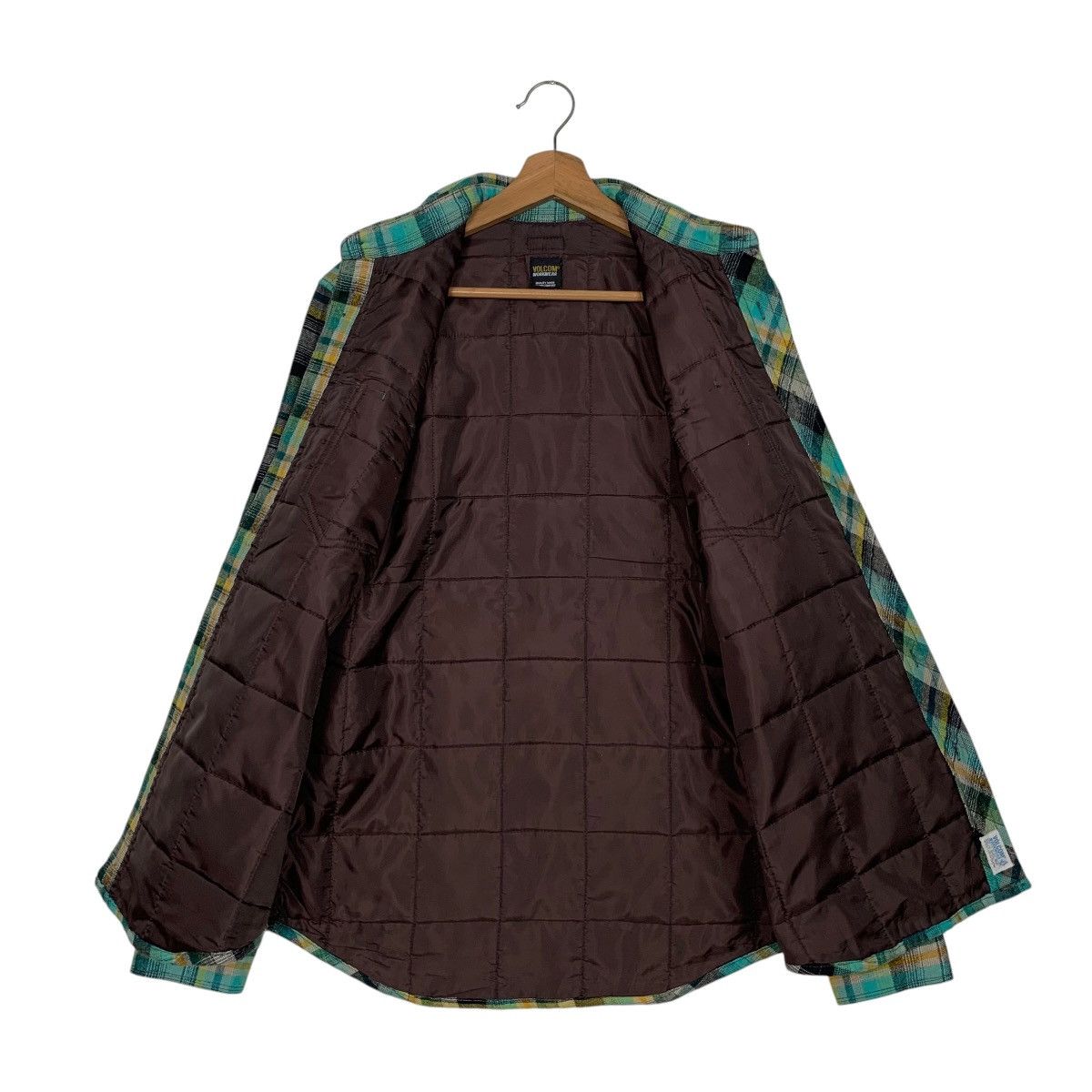 Volcom VOLCOM WORKWEAR Green Tartan Warm Flannel Jacket #2717-C122 Size US S / EU 44-46 / 1 - 11 Thumbnail