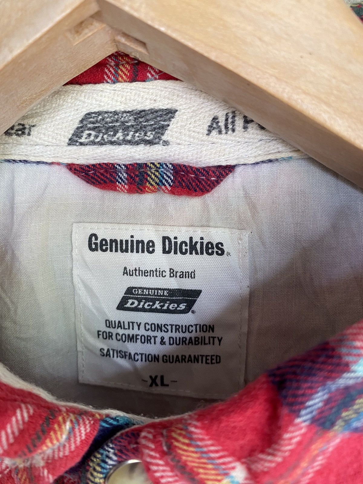 Dickies Vintage Dickies Plaid Tartan Flannel Shirt Button Up Size US L / EU 52-54 / 3 - 4 Thumbnail