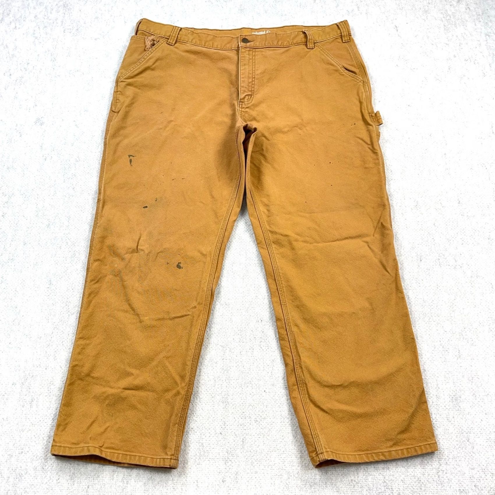 Carhartt Carhartt Pants Men 42x30 Carpenter Duck Canvas Relaxed Faded Distressed Baggy B2 Size US 42 / EU 58 - 3 Thumbnail