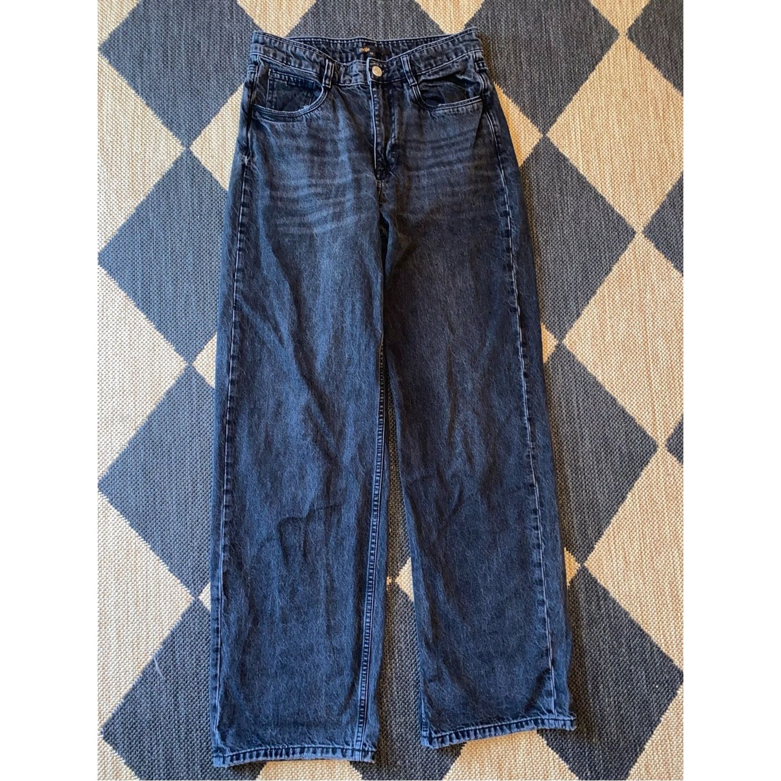 Maje MAJE $510 Black High-waisted loose-fit jeans FR 38 US MED 10 Size 30" / US 8 / IT 44 - 1 Thumbnail