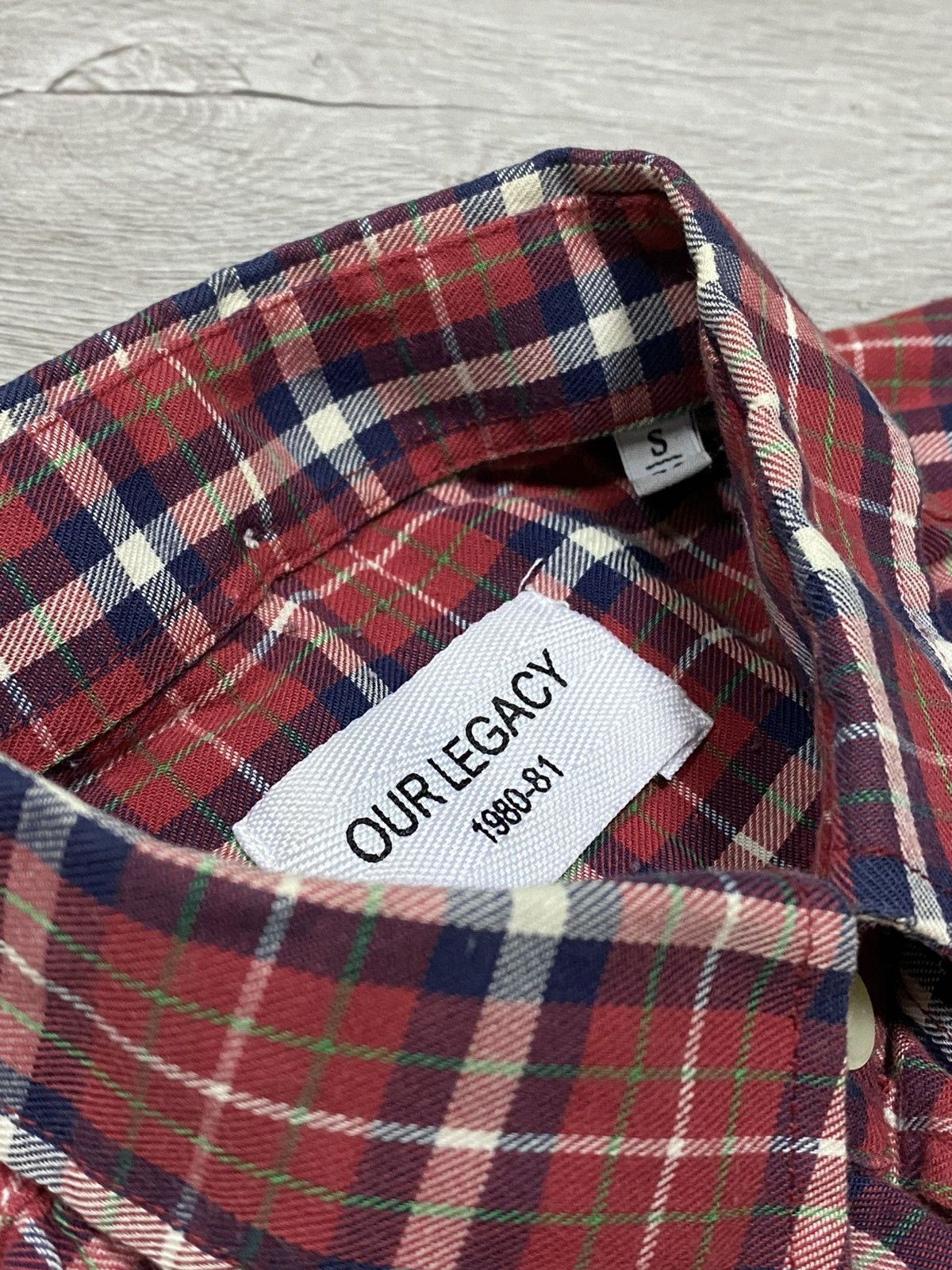 Our Legacy Our Legacy vintage flannel overshot shirt buttons Size US S / EU 44-46 / 1 - 5 Thumbnail