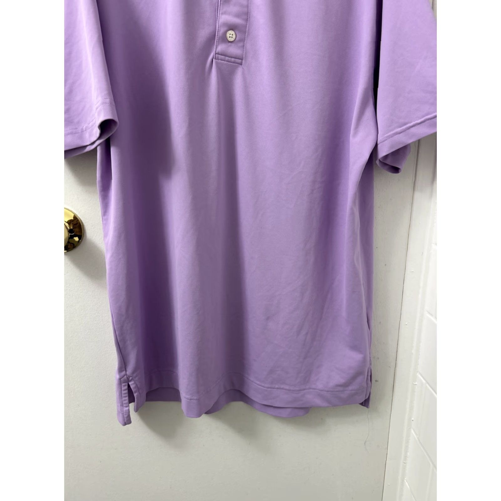 Footjoy FootJoy Polo Shirt Mens Size M Purple Short Sleeve Golf Performance Stretch Breathable Regular Fit Logo Size US M / EU 48-50 / 2 - 3 Thumbnail
