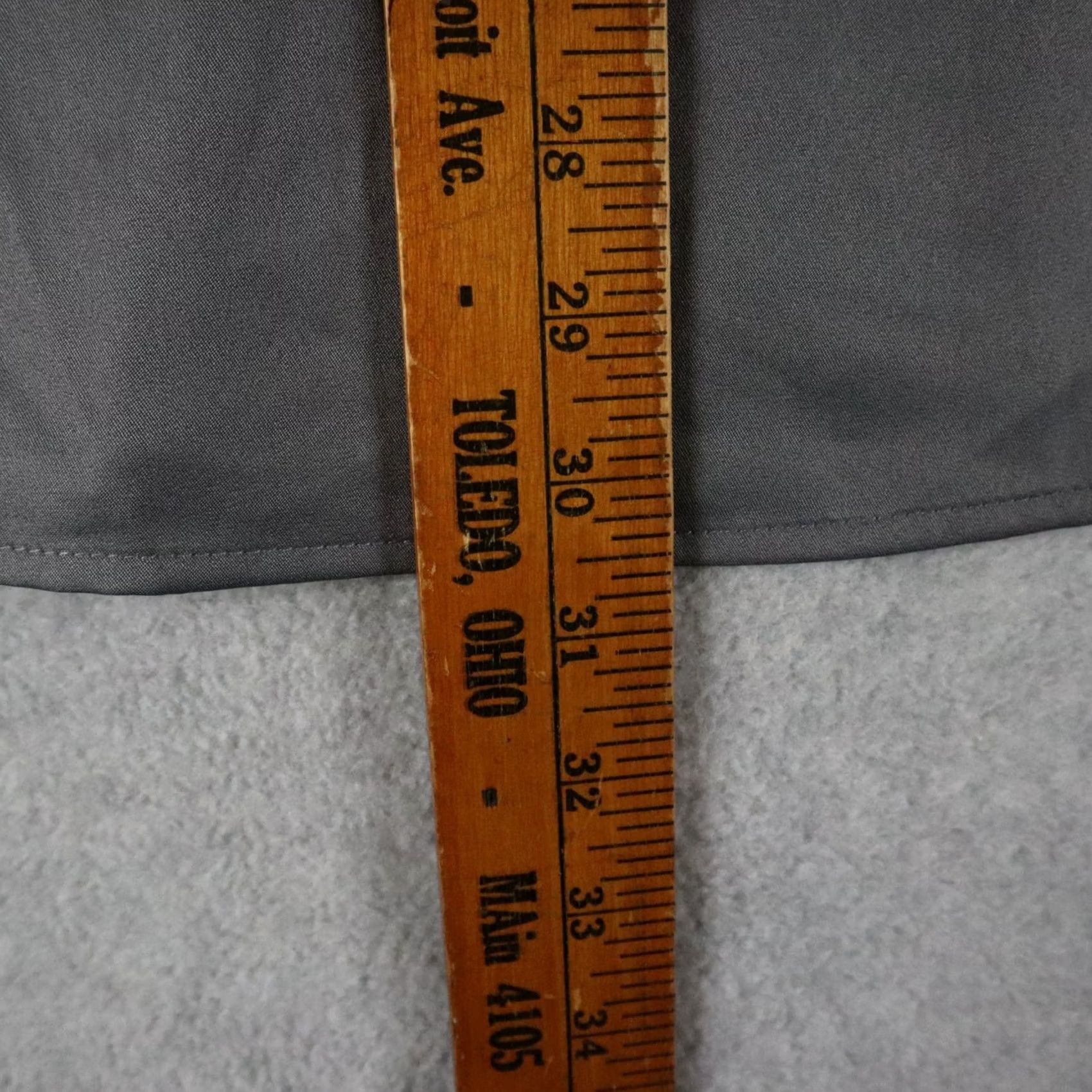 Vintage Zity Shirt Mens Large Band Collar Casual Stretch Button-Up Gray Long Sleeve Size US L / EU 52-54 / 3 - 8 Thumbnail
