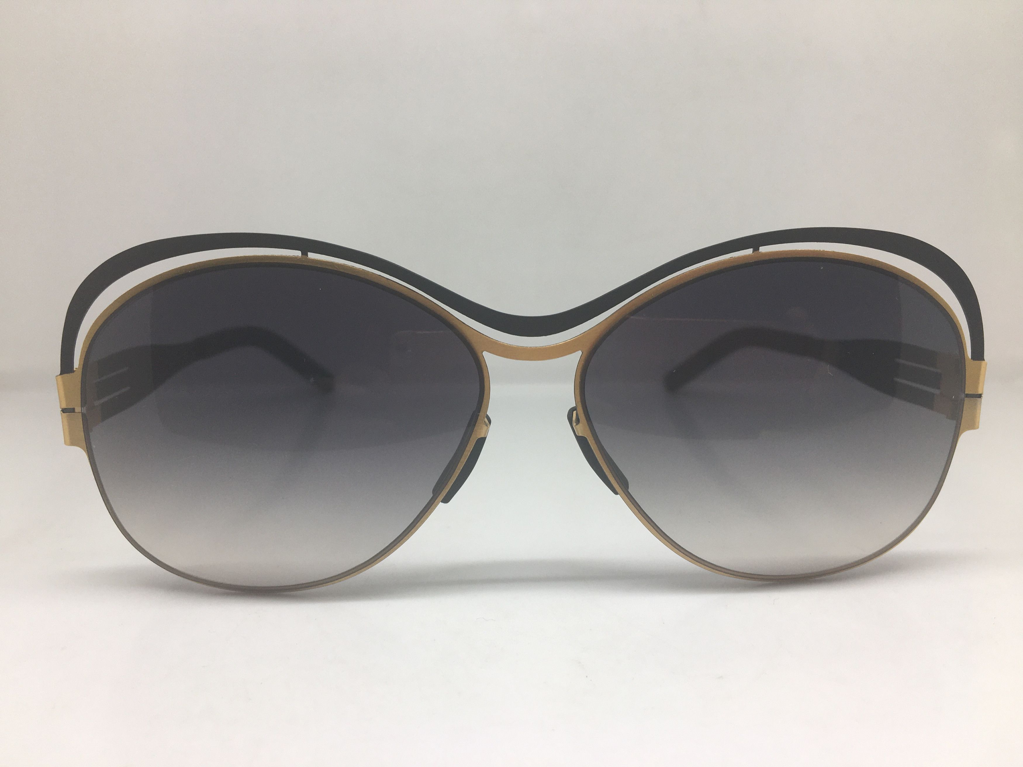 Other Matte Black Gold Alloy Aviator Sunglasses Frame Size ONE SIZE - 1 Thumbnail