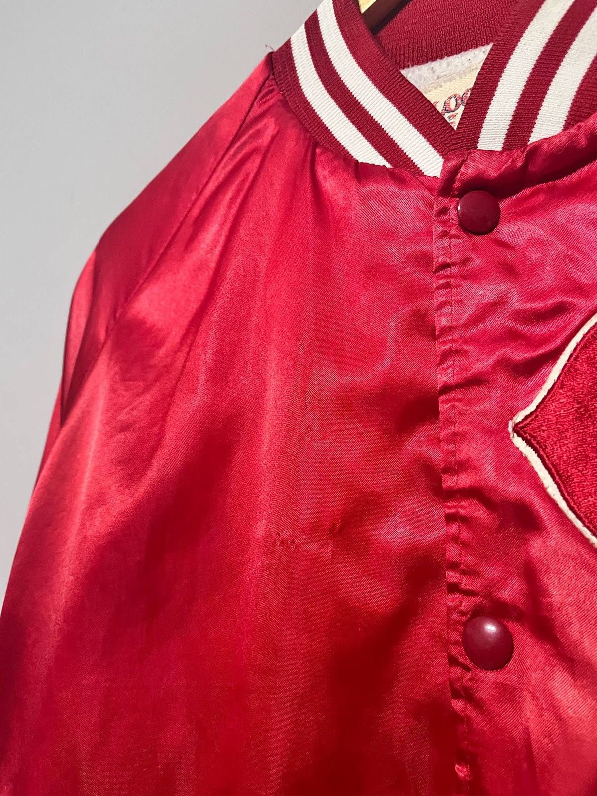 MLB × Vintage Vintage 80’s Satin Cincinnati Reds chalk line Jacket Size US XL / EU 56 / 4 - 12 Thumbnail