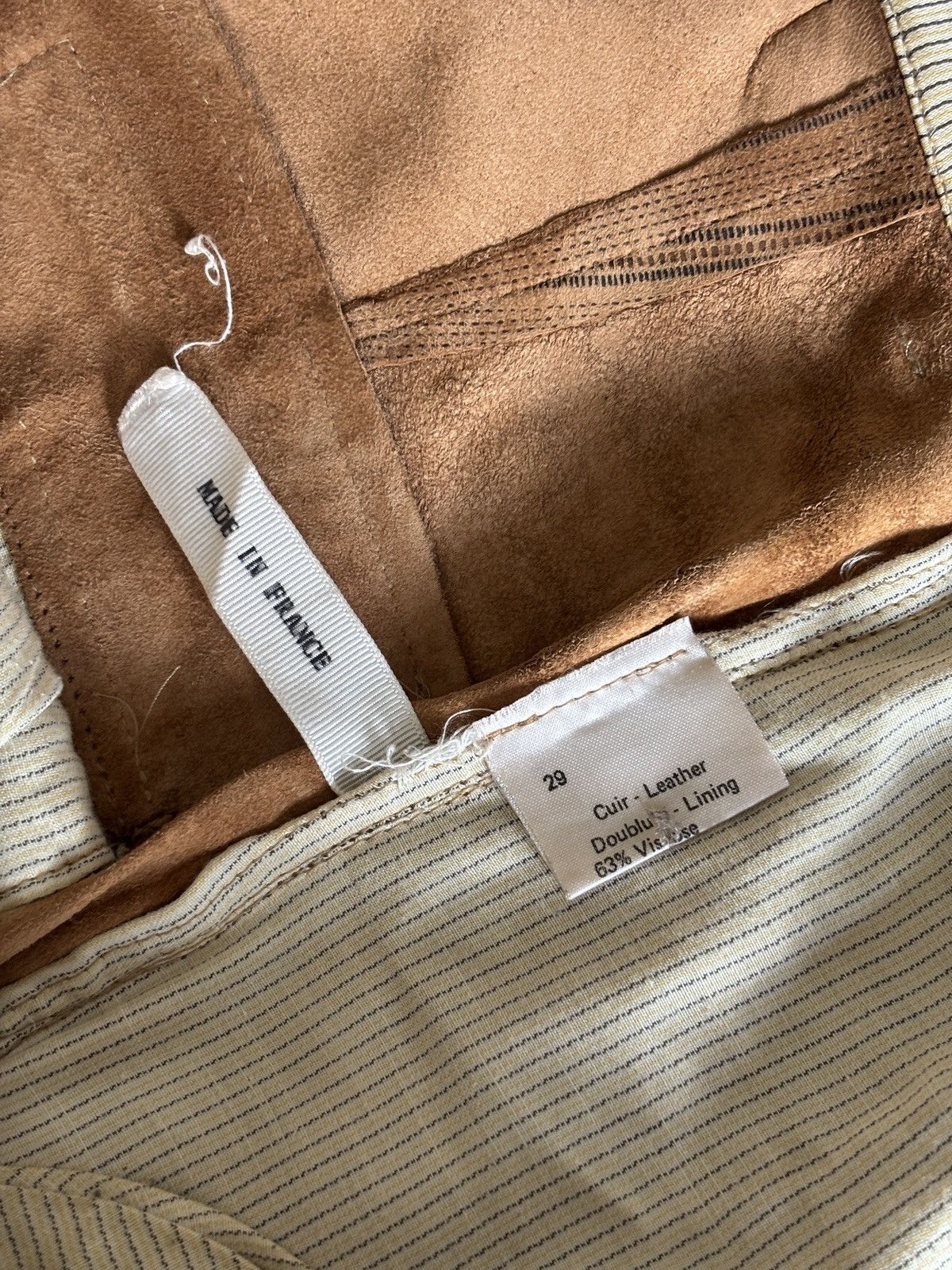 Jean Paul Gaultier Men’s Jean Paul Gaultier suede trousers Size US 29 - 6 Thumbnail