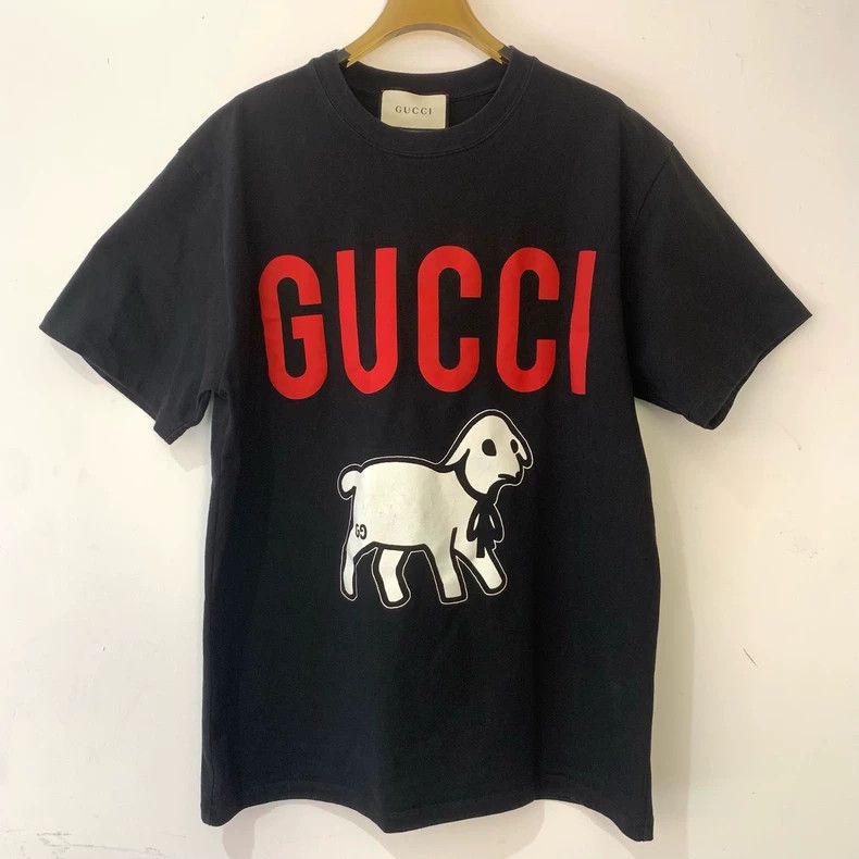 Gucci Gucci Printed Oversized Short Sleeve Tee Size US S / EU 44-46 / 1 - 1 Thumbnail