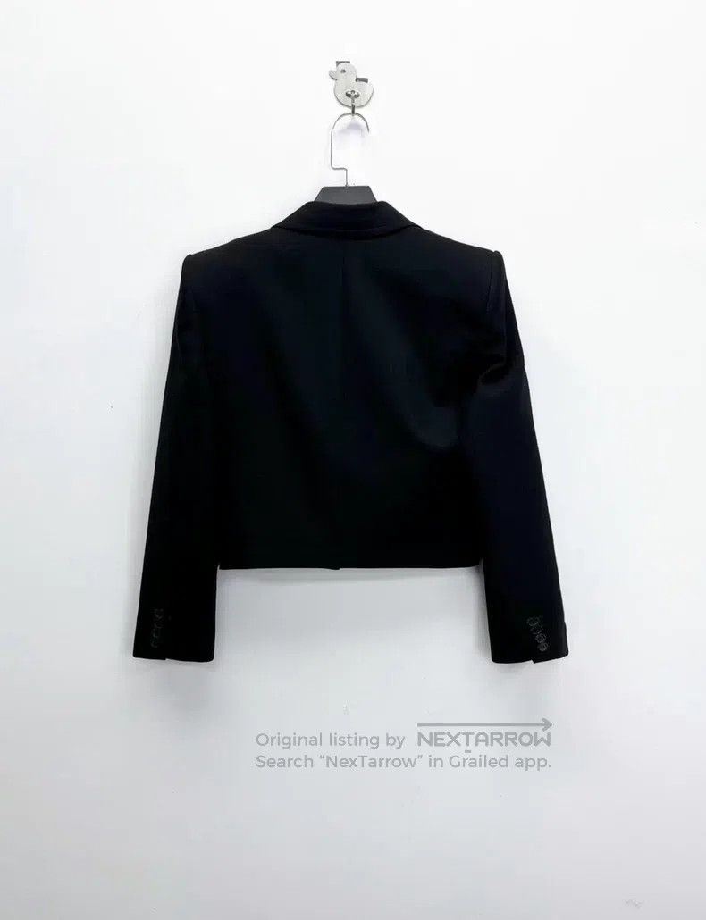 Saint Laurent Paris Saint Laurent Paris Black Fine Wool Short Jacket Size XXS / US 00 / IT 34 - 2 Thumbnail