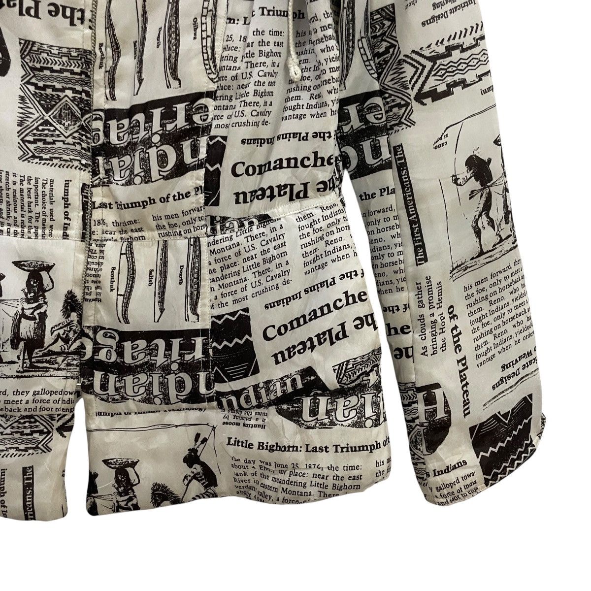 Japanese Brand Vintage Jully Newspaper Motive Jacket Size M / US 6-8 / IT 42-44 - 4 Thumbnail