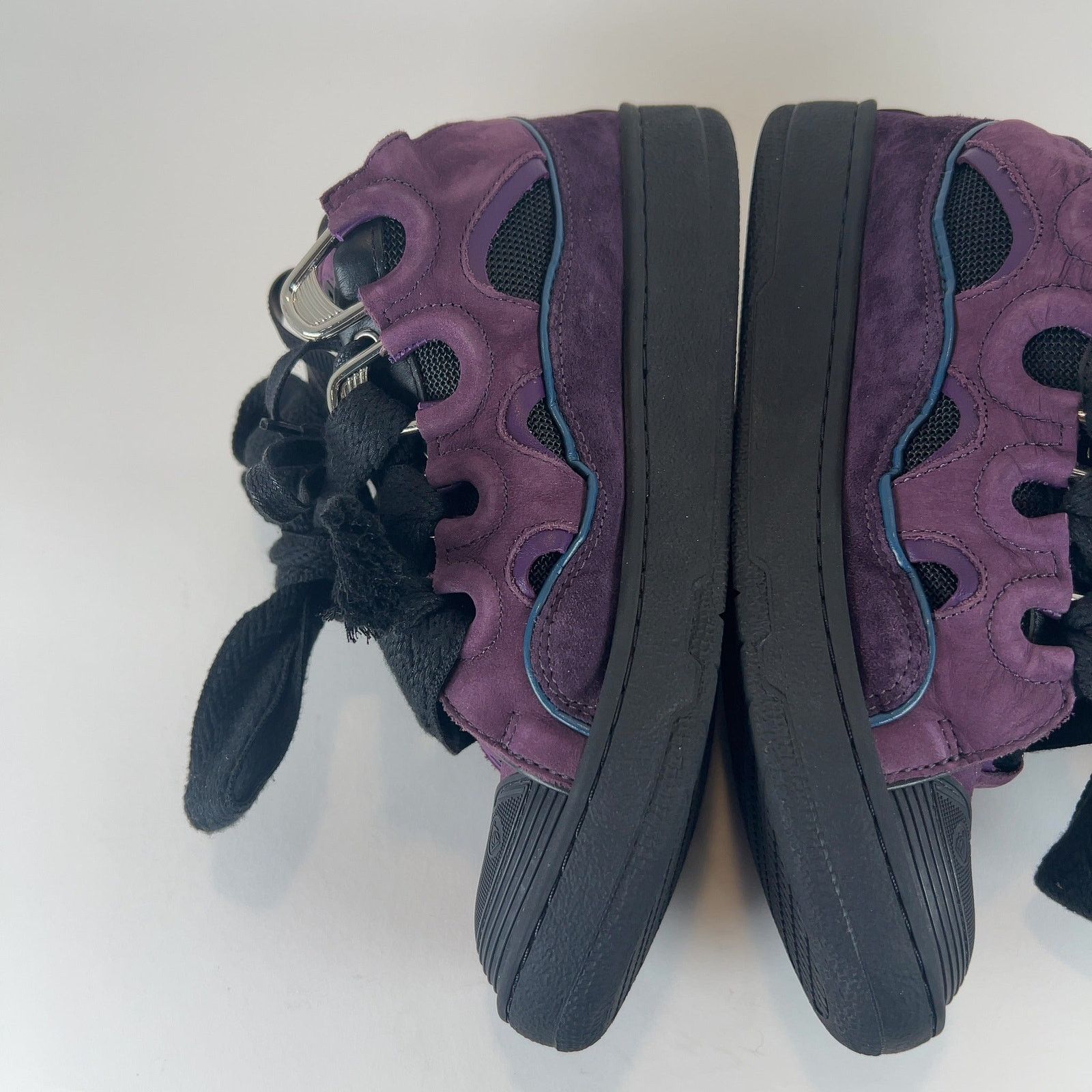 Lanvin Lanvin 'Curb' Suede Low-Top Sneakers Size US 7 / EU 40 - 9 Thumbnail