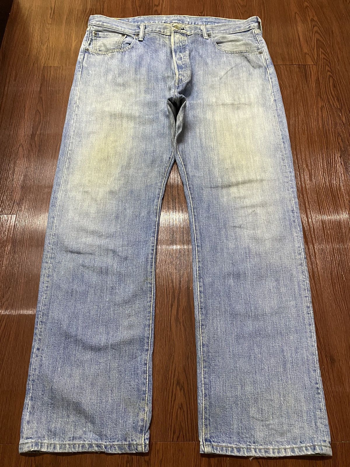 Levi's Vintage Levis501 Blue Faded Wash Baggy Style Jeans Size US 38 / EU 54 - 1 Thumbnail
