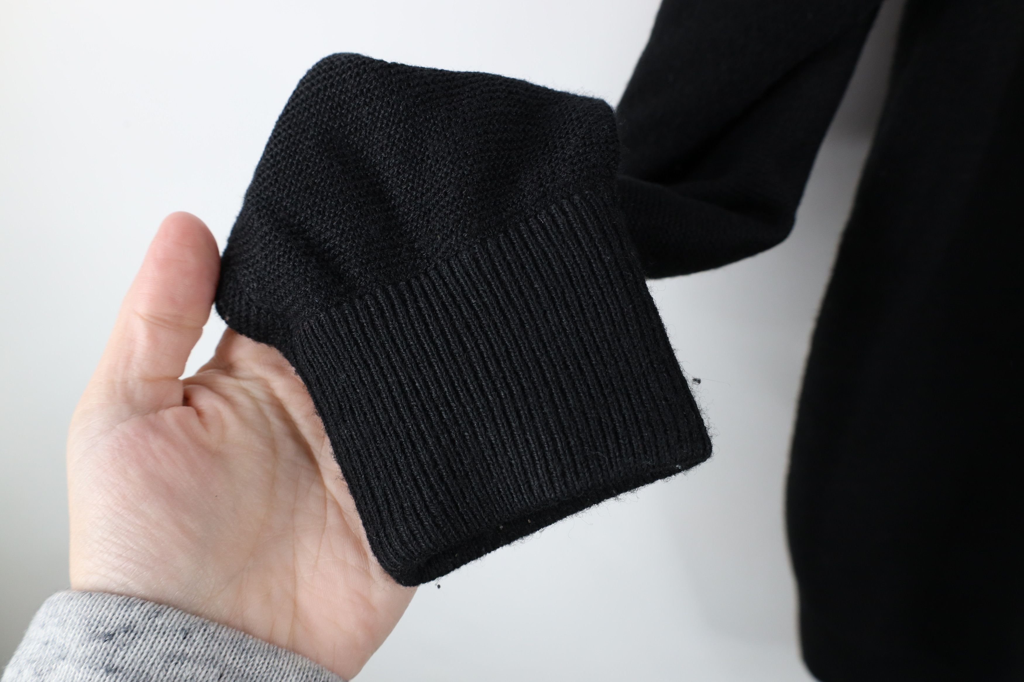 Vintage Vintage 90s Streetwear Knit Button Cardigan Sweater Black Size US L / EU 52-54 / 3 - 6 Thumbnail