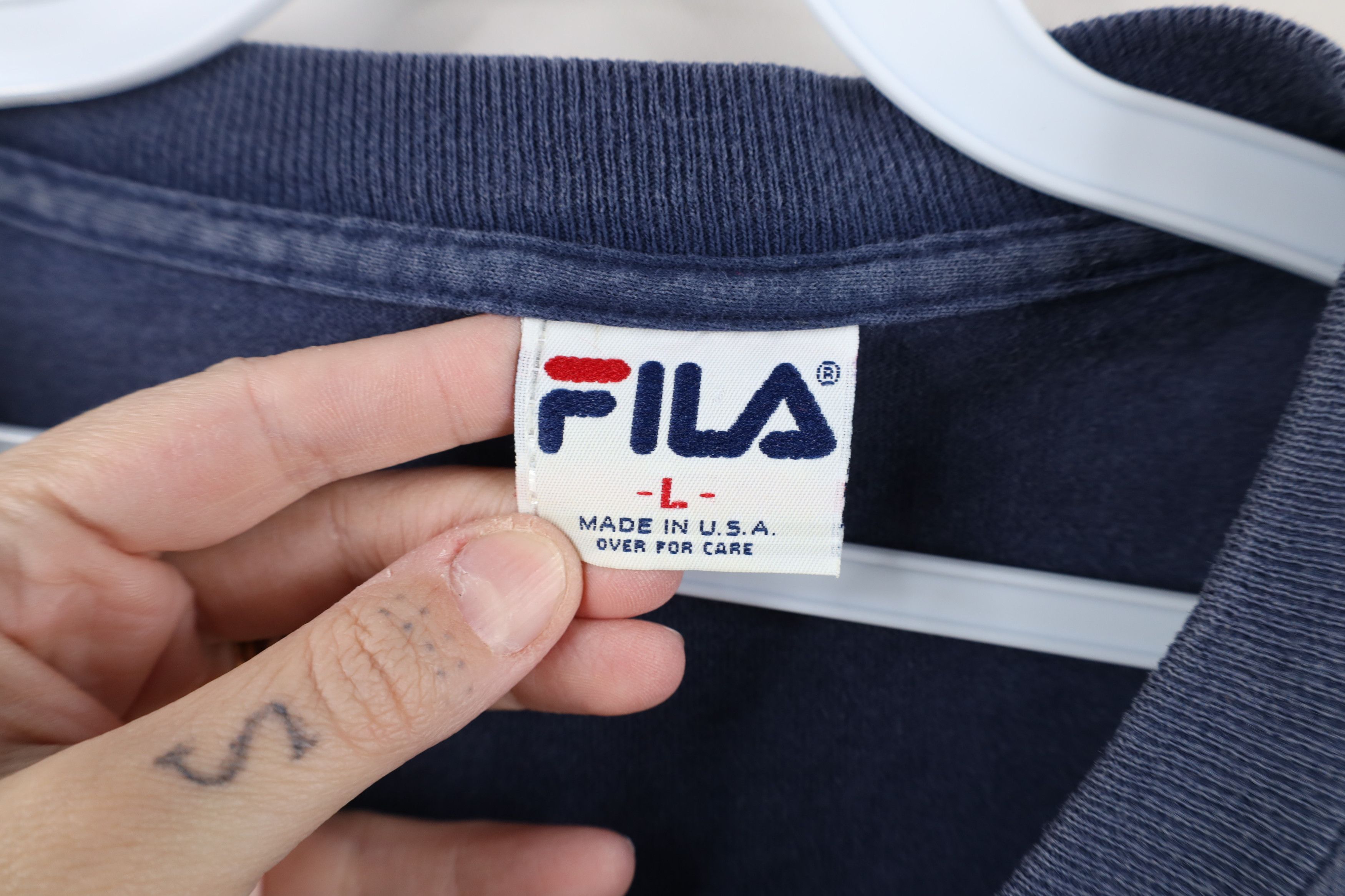 Fila Vintage 90s Fila Milano Spell Bjorn Borg Tennis T-Shirt USA Size US L / EU 52-54 / 3 - 10 Thumbnail