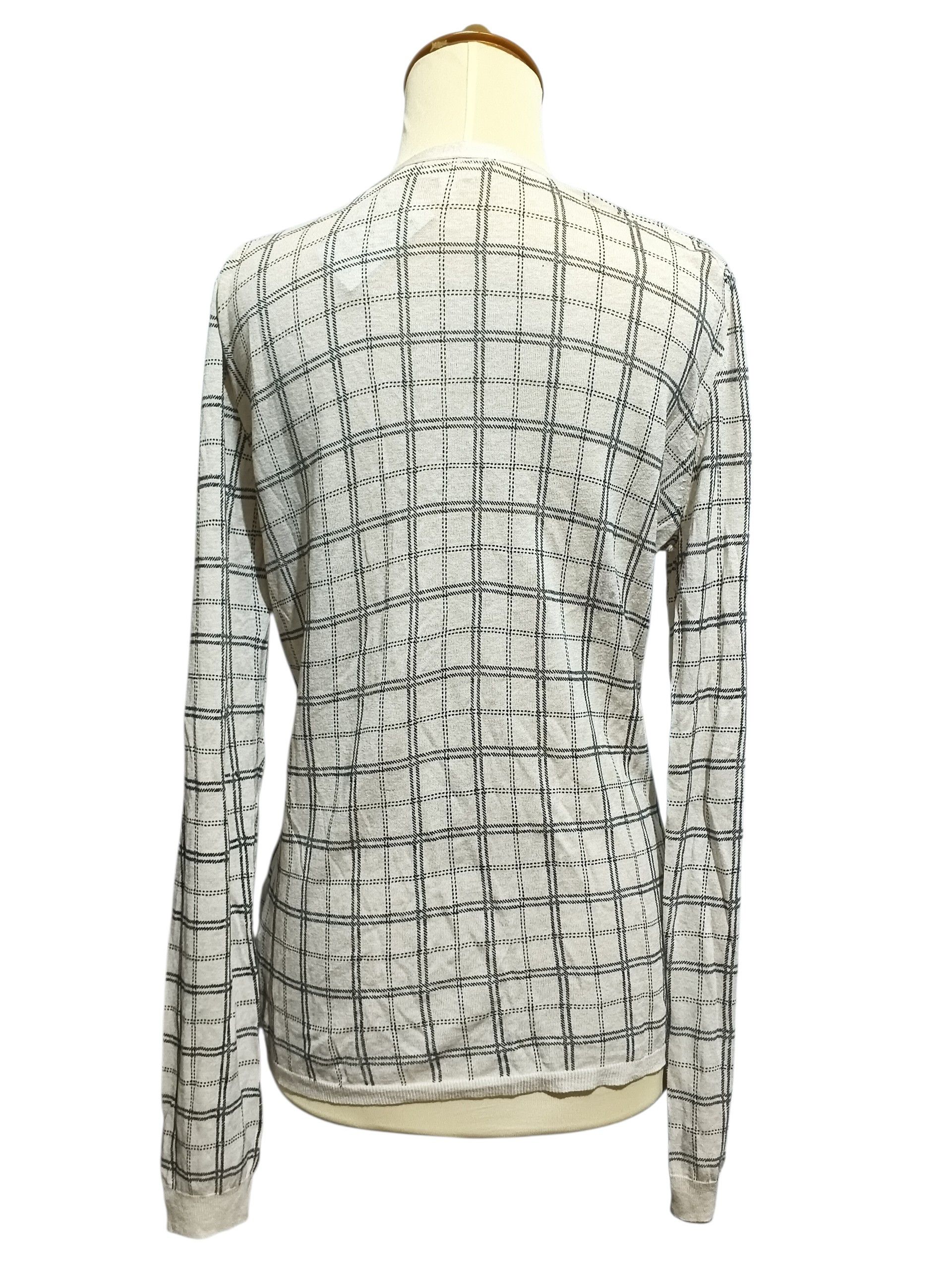 Max Mara 'Smax Mara Plaid Silk Cardigan Size S / US 4 / IT 40 - 5 Thumbnail