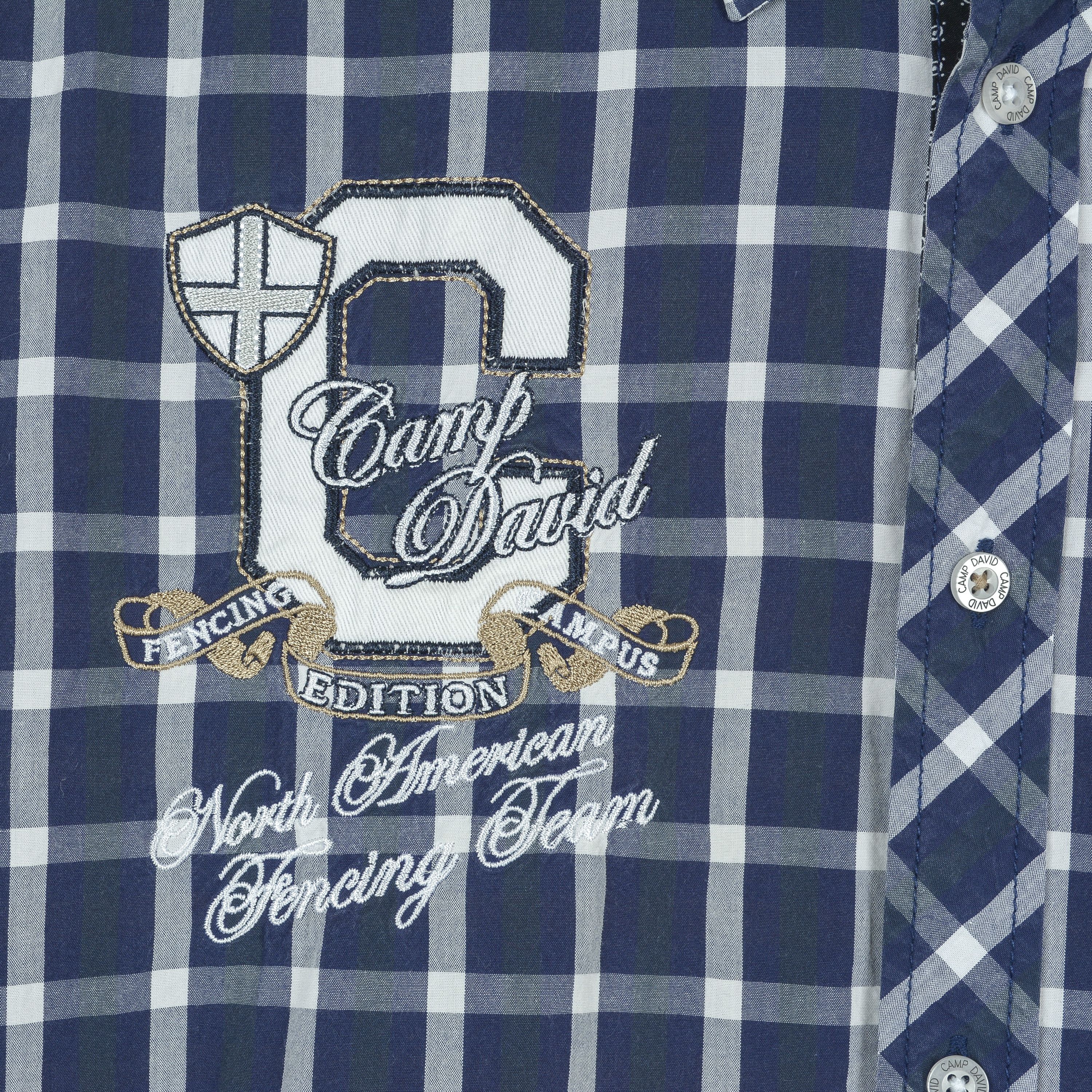 Camp David Men Shirt Muscle Fit High Quality Casual Button Cotton Check Size US L / EU 52-54 / 3 - 3 Thumbnail