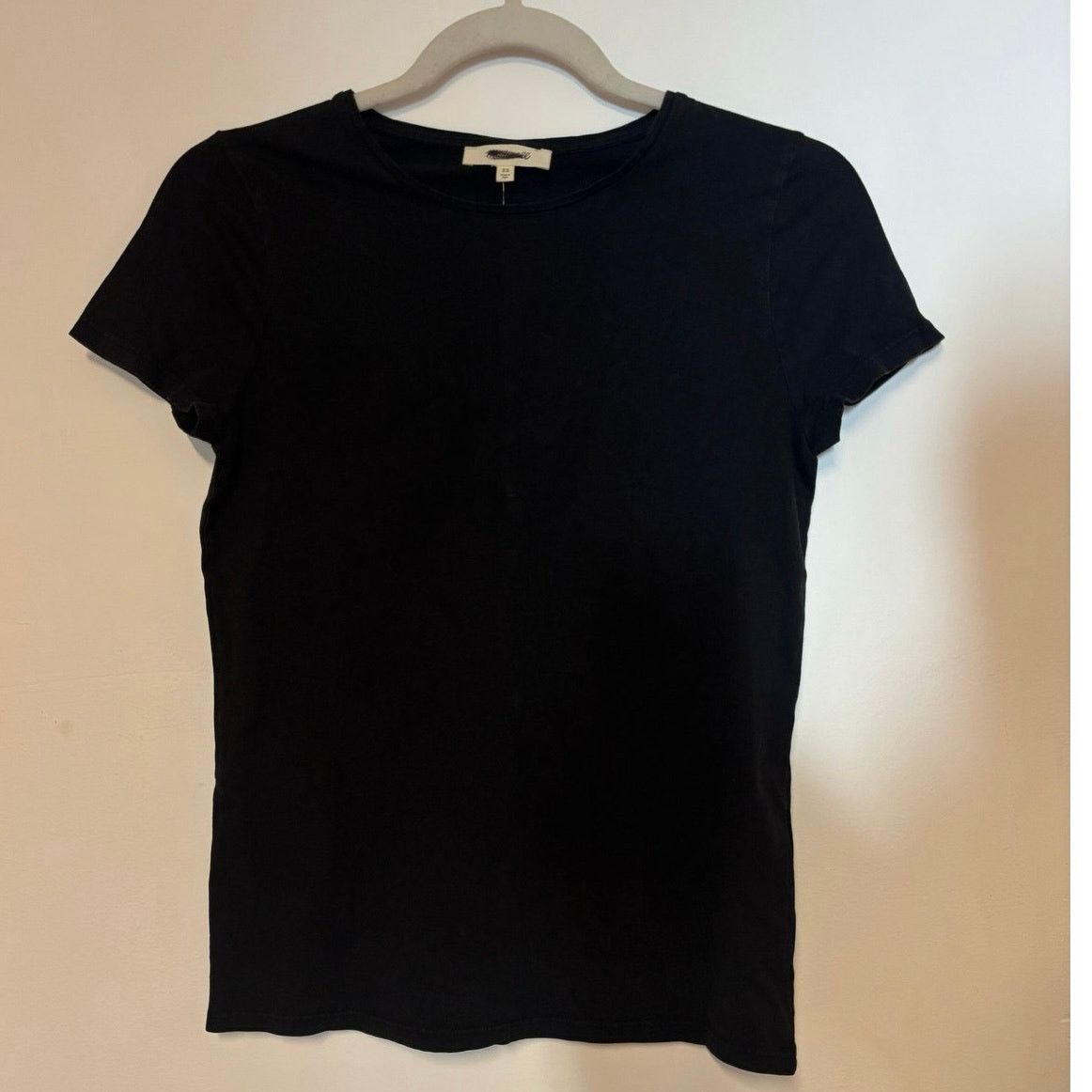 Madewell NWT Madewell Essential Slim Tee Lightweight Cotton Black XS Size XS / US 0-2 / IT 36-38 - 4 Thumbnail