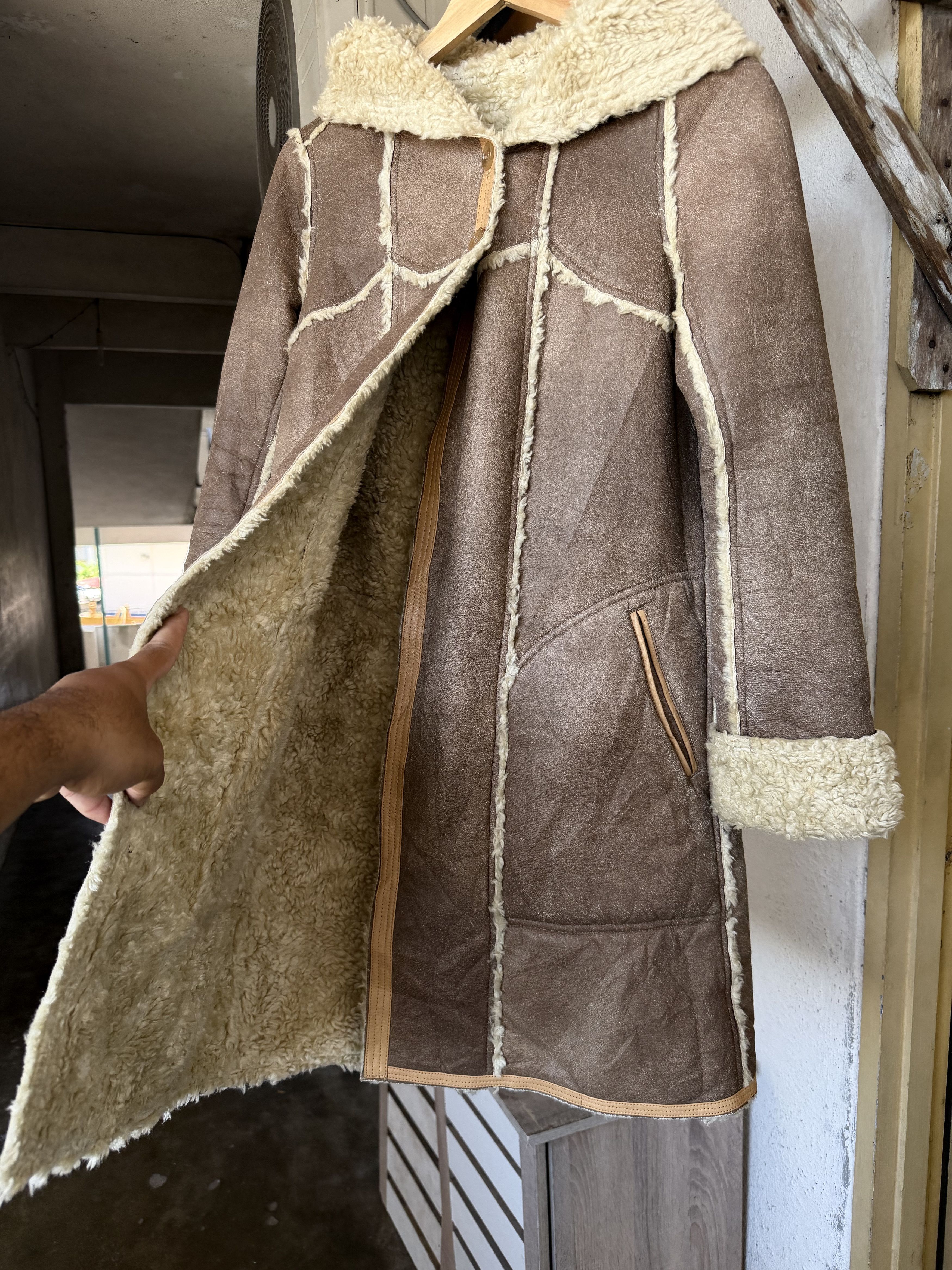 Issey Miyake Tsumori Chisato by Issey Miyake Faux Fur Shearling Long Coat Size S / US 4 / IT 40 - 9 Thumbnail