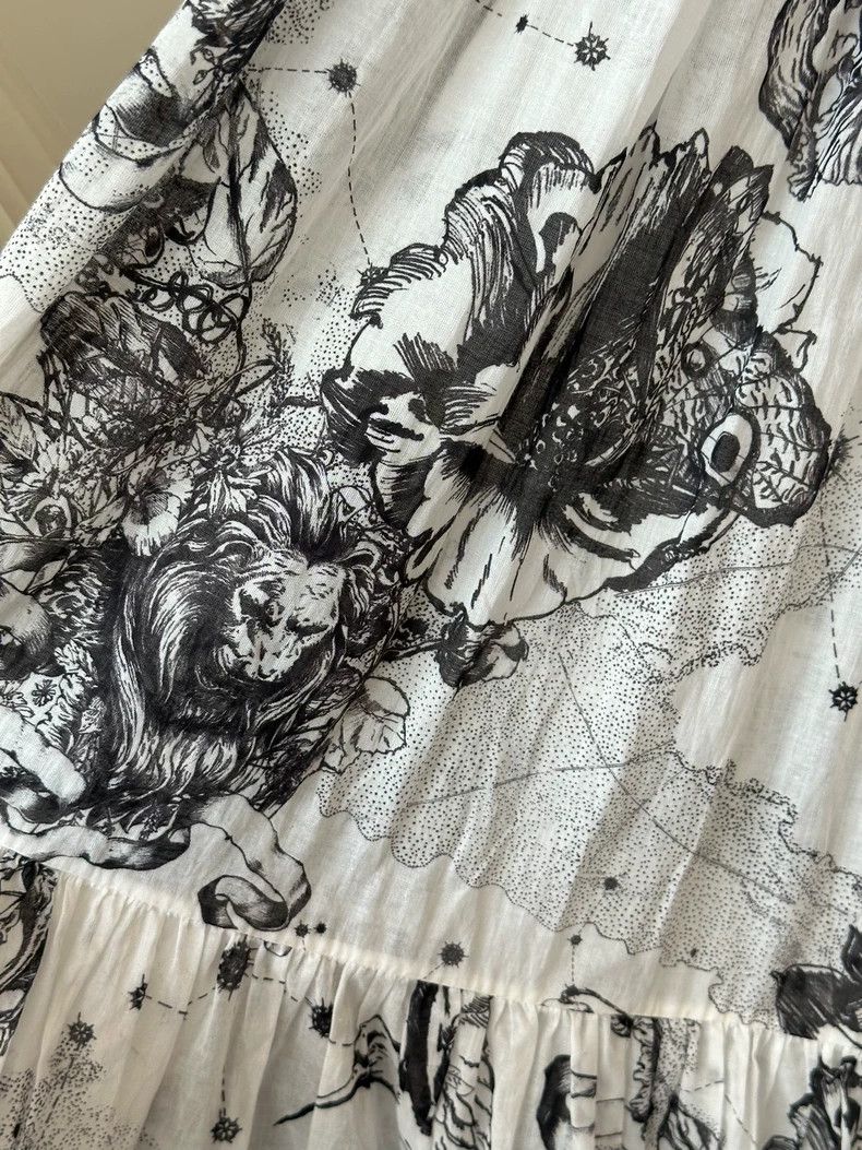 Dior Dior Butterfly floral print skirt Size 24" / US 00 / IT 34 - 5 Thumbnail