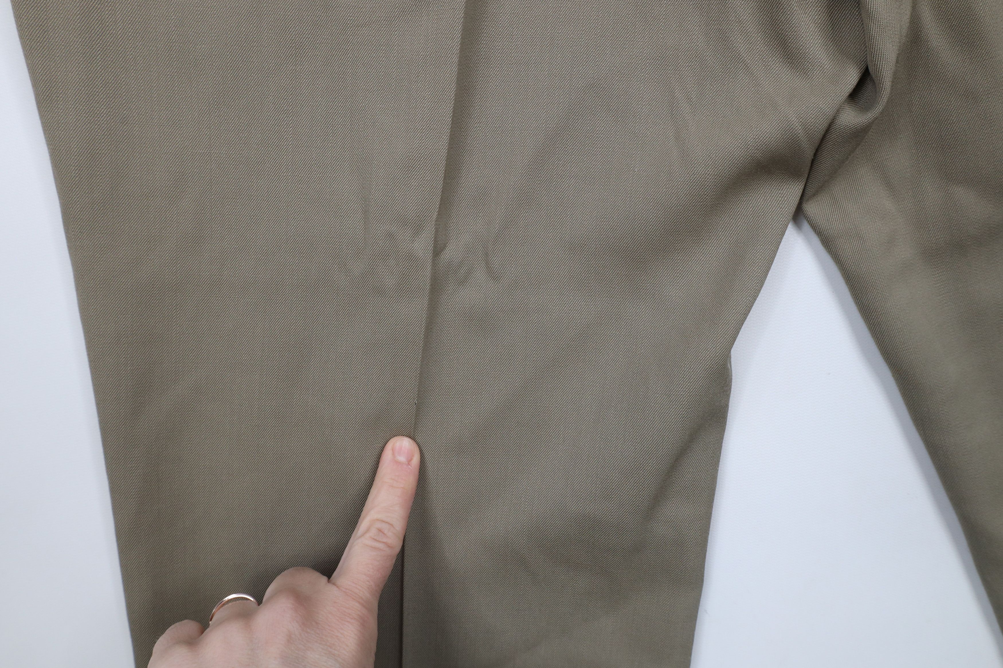 Vintage Vintage 70s Streetwear Wool Bell Bottoms Chino Pants Beige Size US 36 / EU 52 - 15 Thumbnail
