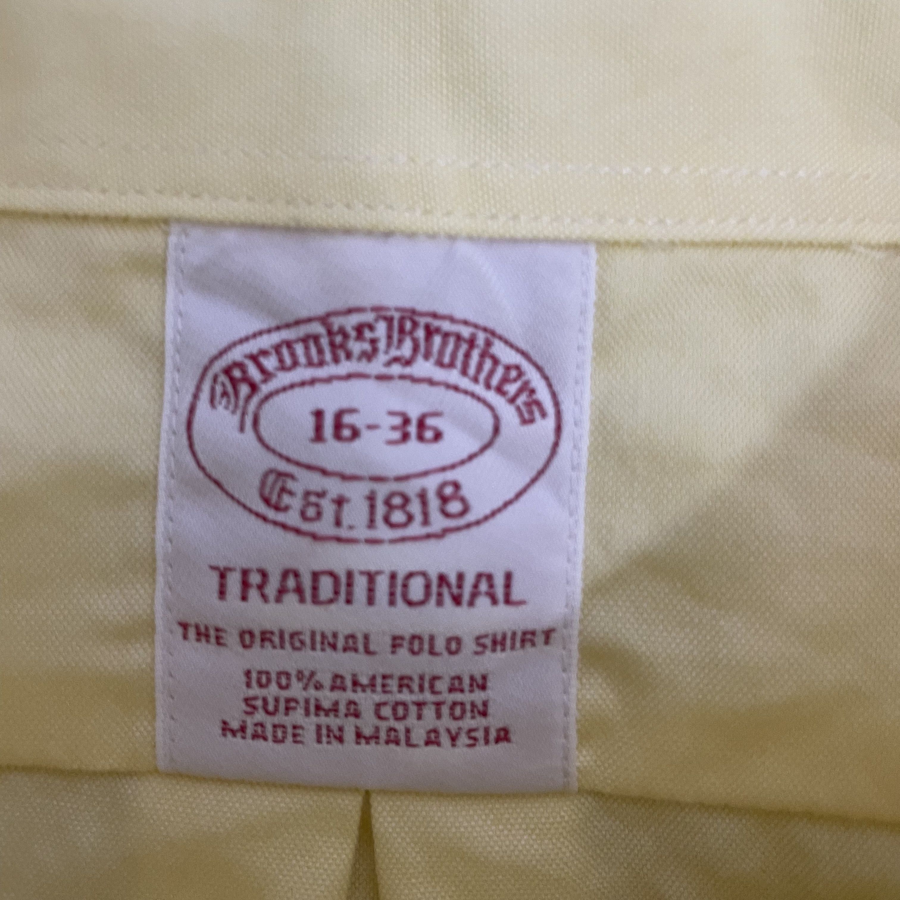Brooks Brothers ⭐️SALE⭐️[XL] BROOKS BROTHERS TRADITIONAL SUPIMA Size US XL / EU 56 / 4 - 4 Thumbnail
