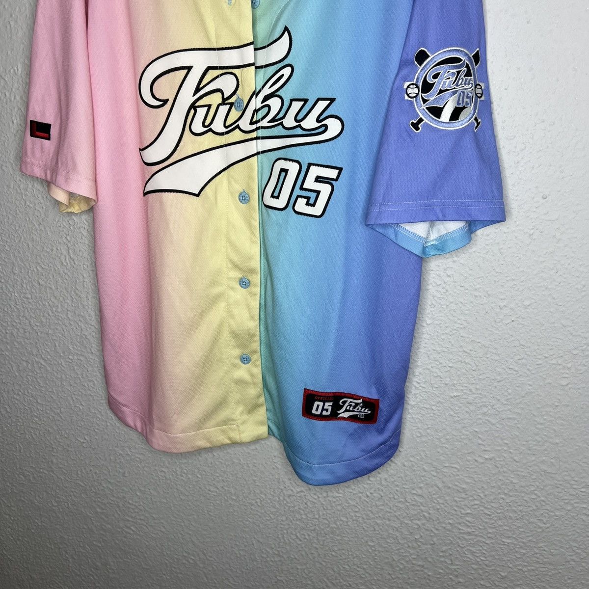 Fubu × Vintage Vintage Fubu 05 Baseball Jersey Shirt 90s Rap Tee Hip Hop Size US M / EU 48-50 / 2 - 3 Thumbnail