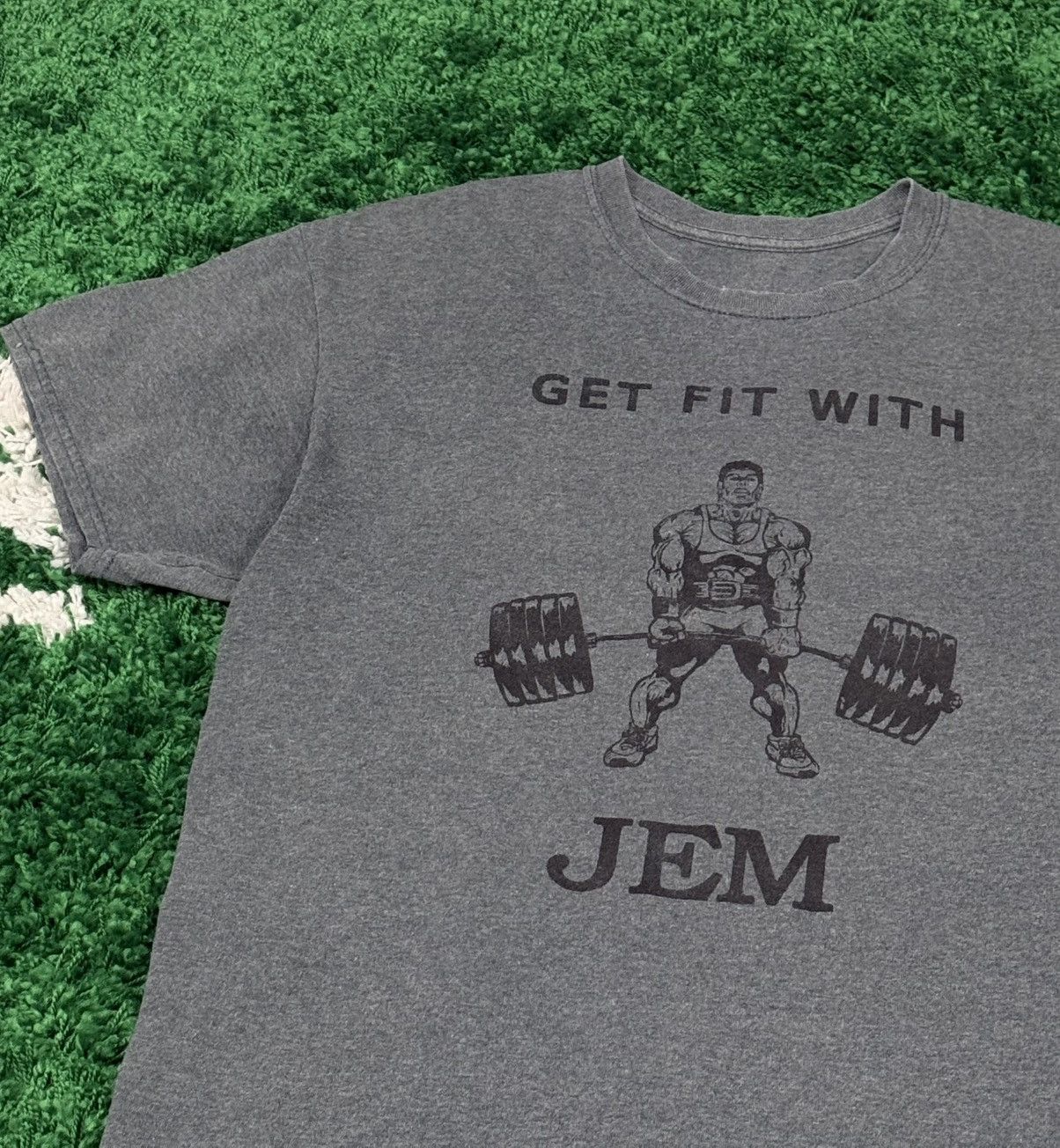 Vintage Vintage Bodybuilding Weightlifting Weights Tee Fit Large Size US L / EU 52-54 / 3 - 2 Thumbnail