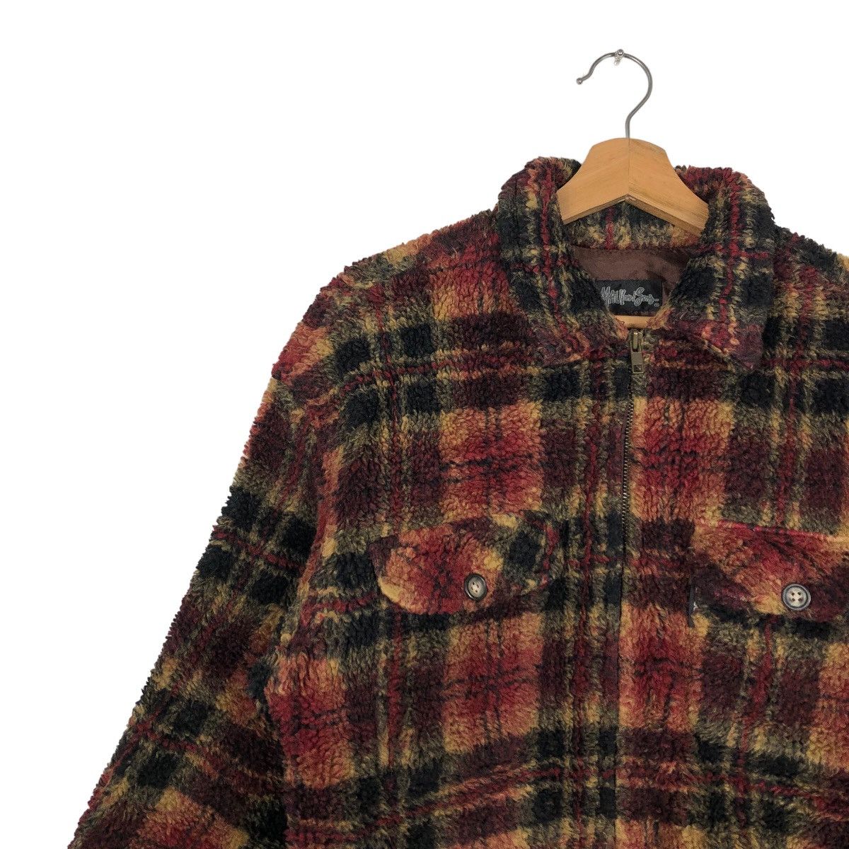 Japanese Brand 🔥90’s Vintage Fleece Jacket Mavi & Sons Tartan Design Size US M / EU 48-50 / 2 - 6 Thumbnail
