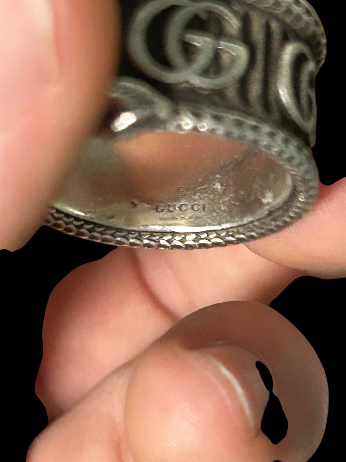 Gucci Gucci 925 Silver Snake Ring Size 19 Size ONE SIZE - 3 Thumbnail