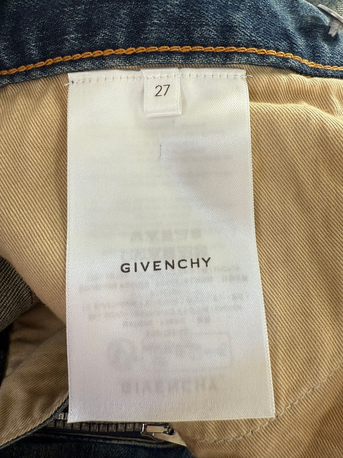 Givenchy Givenchy Straight Leg Cargo Jeans Size US 27 - 14 Thumbnail
