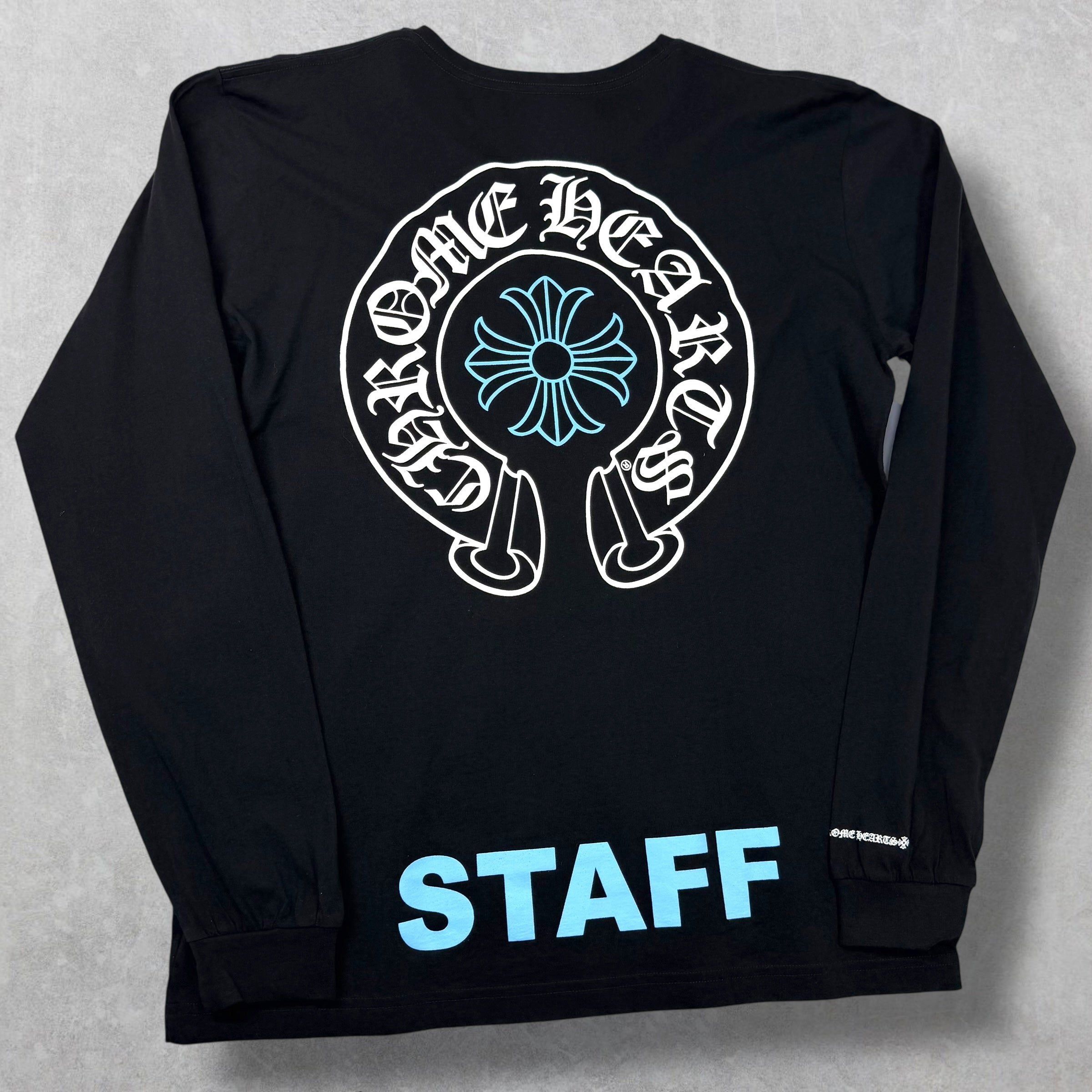 Chrome Hearts Chrome Hearts Horseshoe Plus Logo Baby Blue Staff L/S XL Size US XL / EU 56 / 4 - 1 Thumbnail