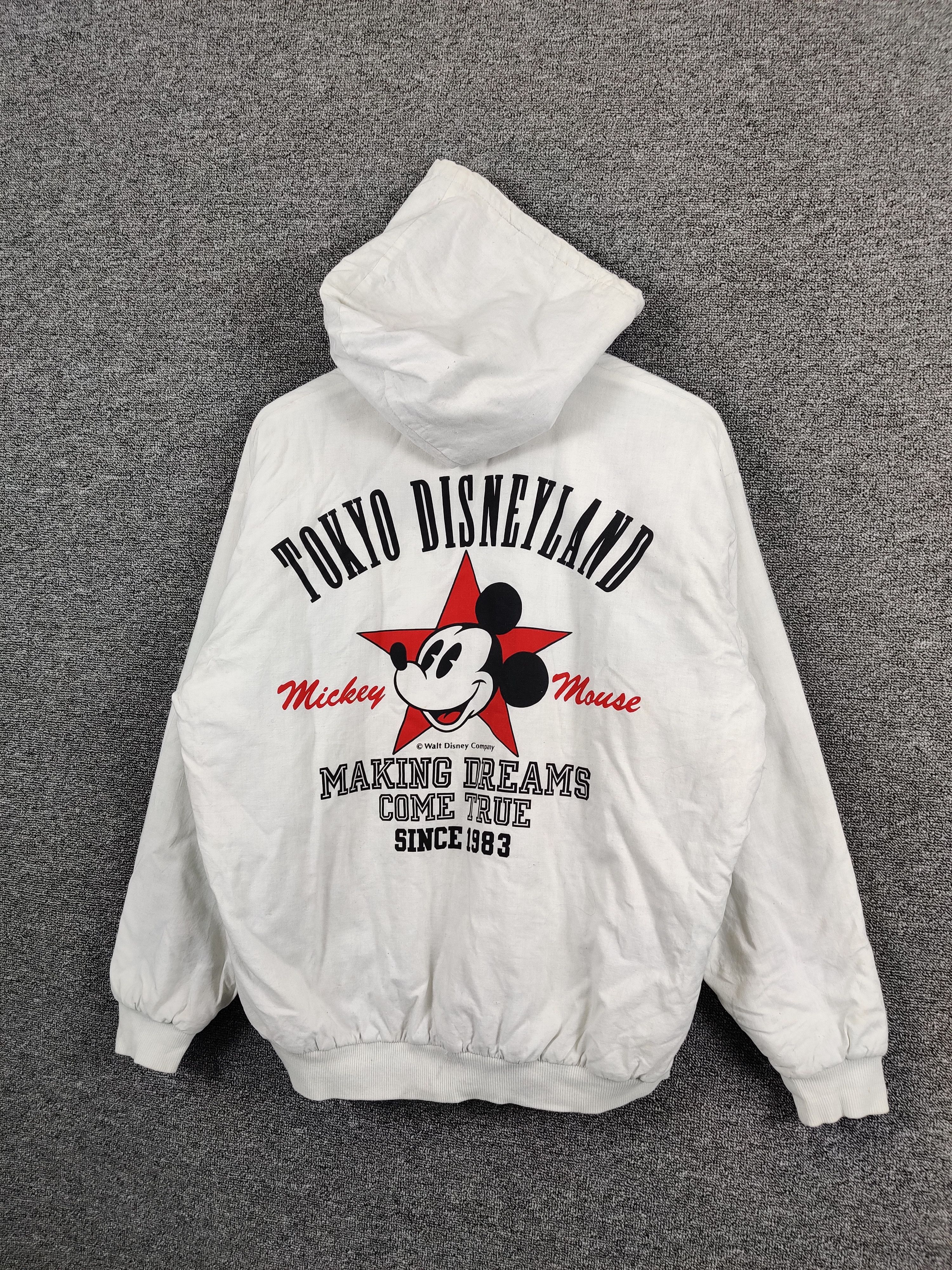 Disney Vintage 90s Tokyo Disneyland Mickey Mouse Bomber Jacket Size US L / EU 52-54 / 3 - 2 Thumbnail