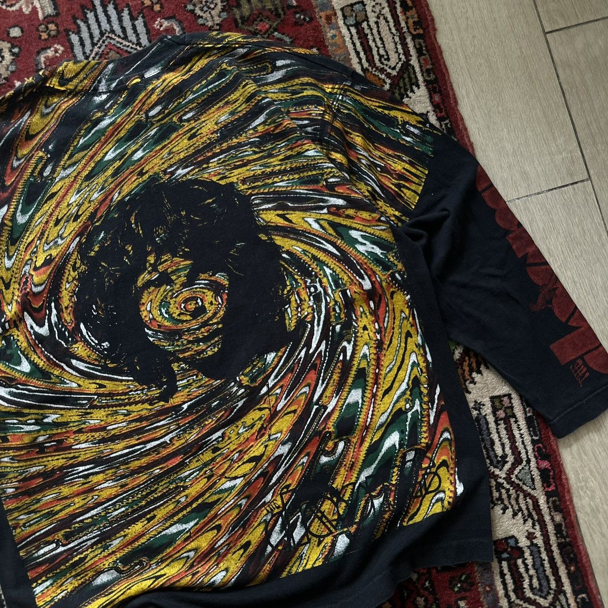 Vintage 90s The Doors Jim Morrison Psychedelic Long Sleeve Vintage Size US XL / EU 56 / 4 - 10 Thumbnail