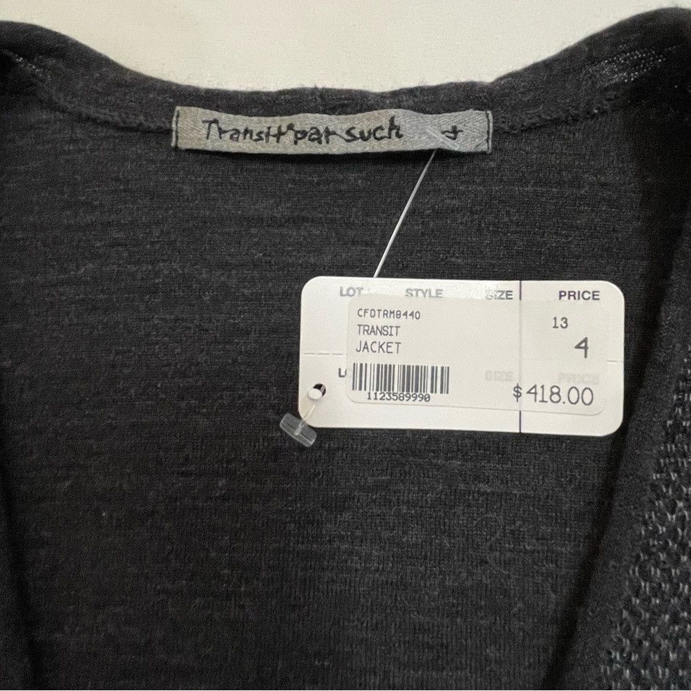 Transit NWT New $418 Transit Par-Such Wool Knit Jacket Cardigan Siz Size L / US 10 / IT 46 - 8 Thumbnail