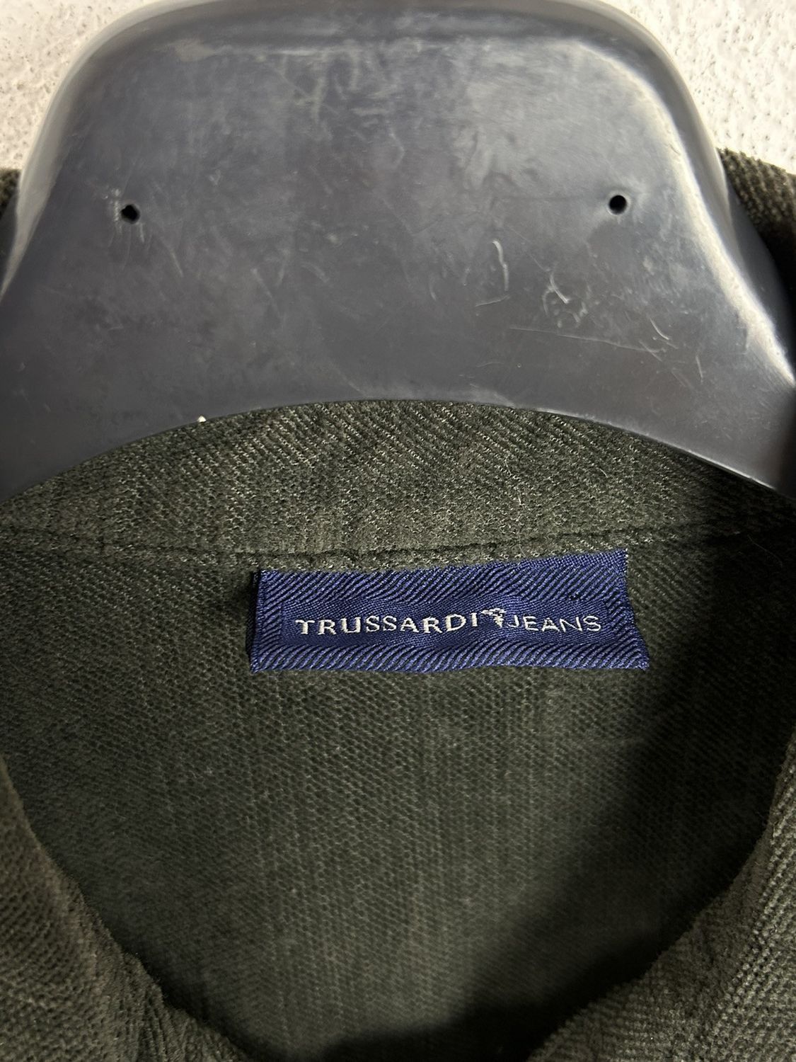 Trussardi Trussardi Jeans Soft Velour Denim Style Button-Up Jacket Size M / US 6-8 / IT 42-44 - 9 Thumbnail