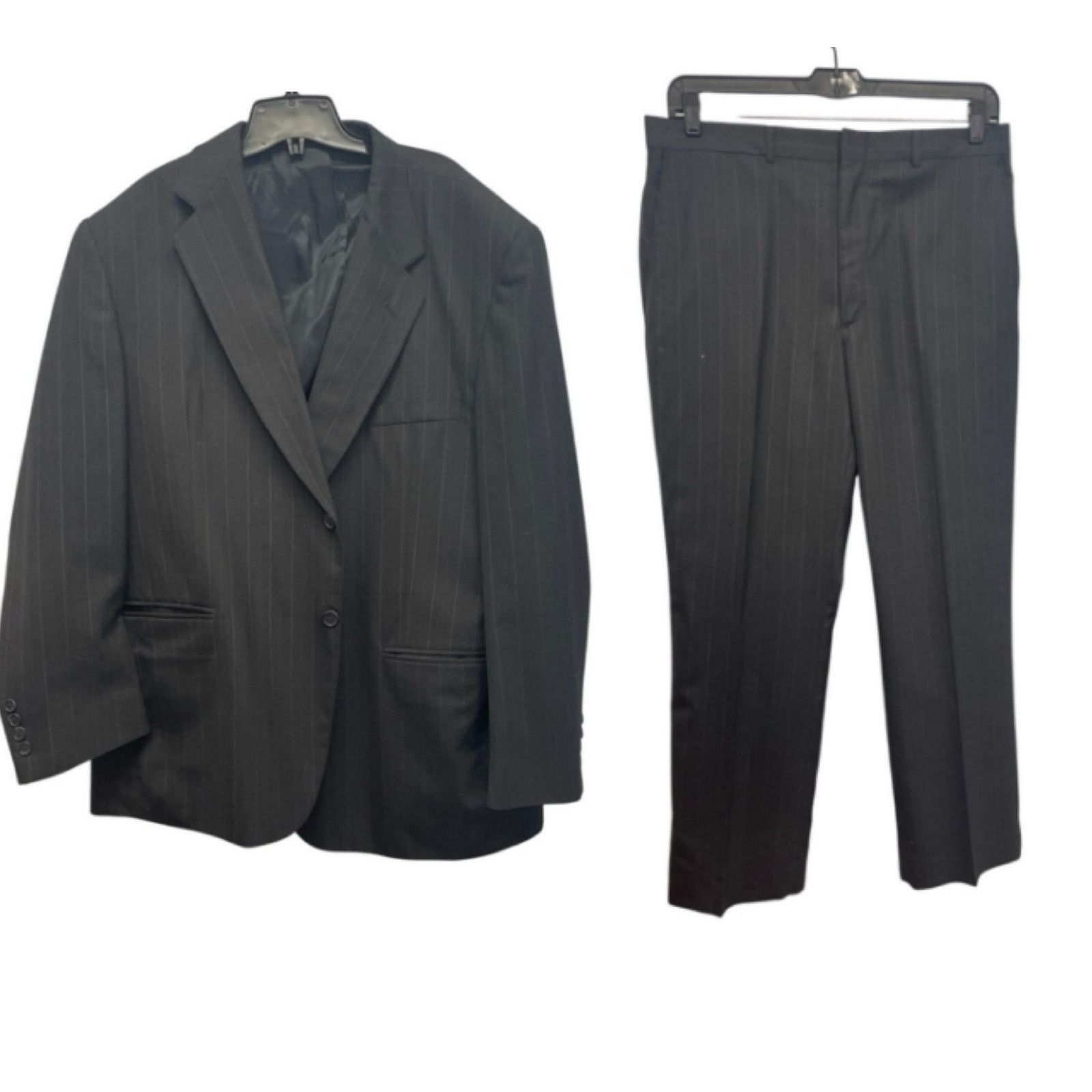 Towncraft Towncraft Mens 44 Regular Wool Blend Suit Jacket w Pants Size 44R - 1 Thumbnail