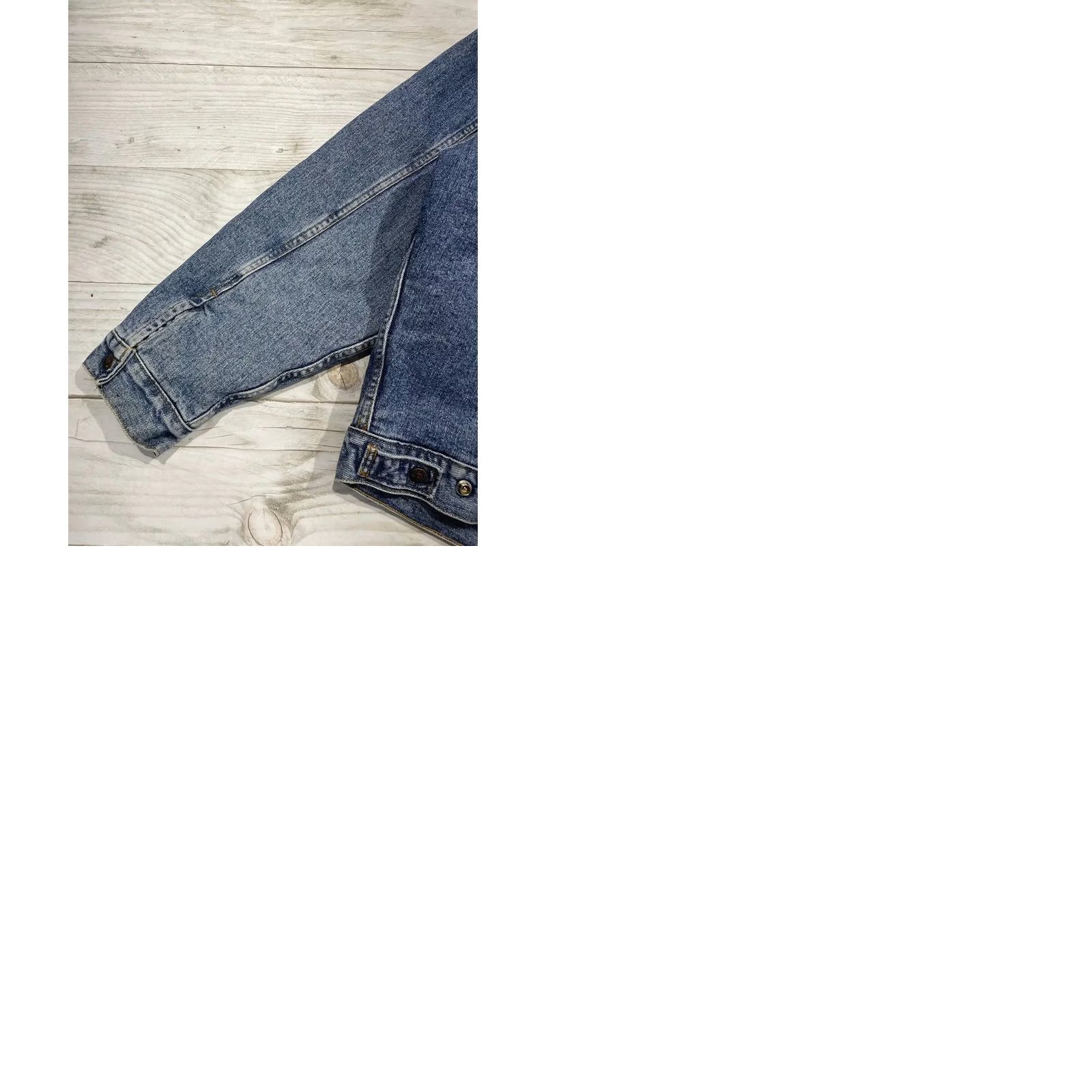Levi's VINTAGE Levi's Jacket Adult XL Blue Denim Sherpa Lined Made In USA 1992 Y2K Men Size US XL / EU 56 / 4 - 11 Thumbnail