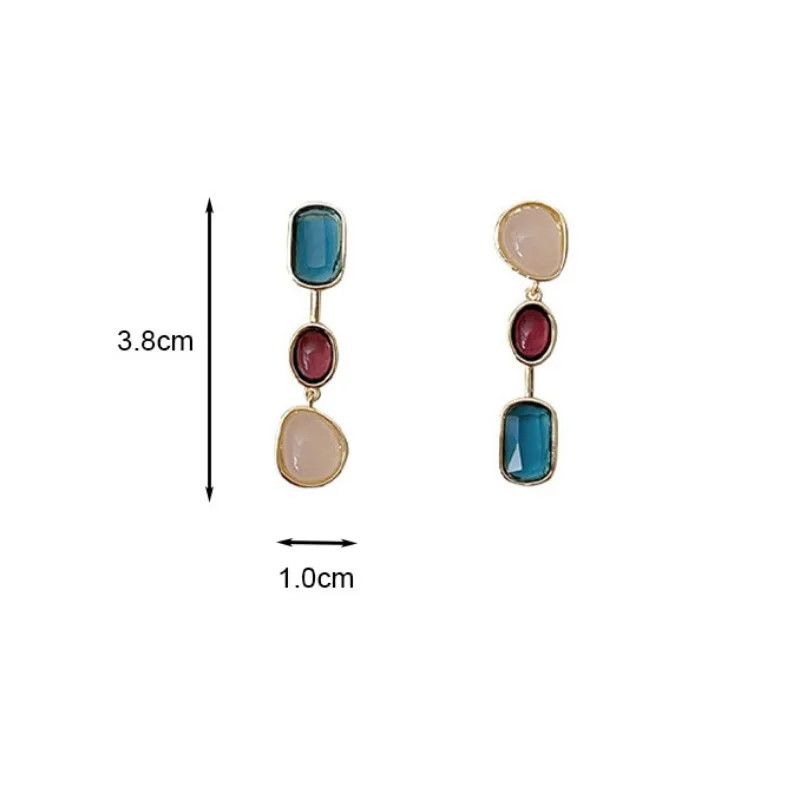 Other Asymmetric Colorful Resin Earrings Size ONE SIZE - 5 Thumbnail