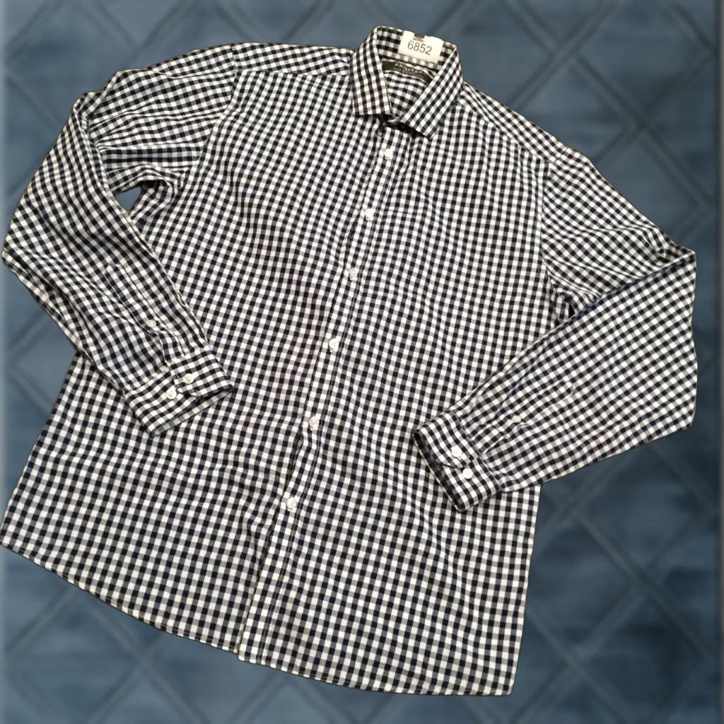 Primark Primark Shirt Mens Medium Blue Plaid Long Sleeve Button Up Size US M / EU 48-50 / 2 - 1 Thumbnail