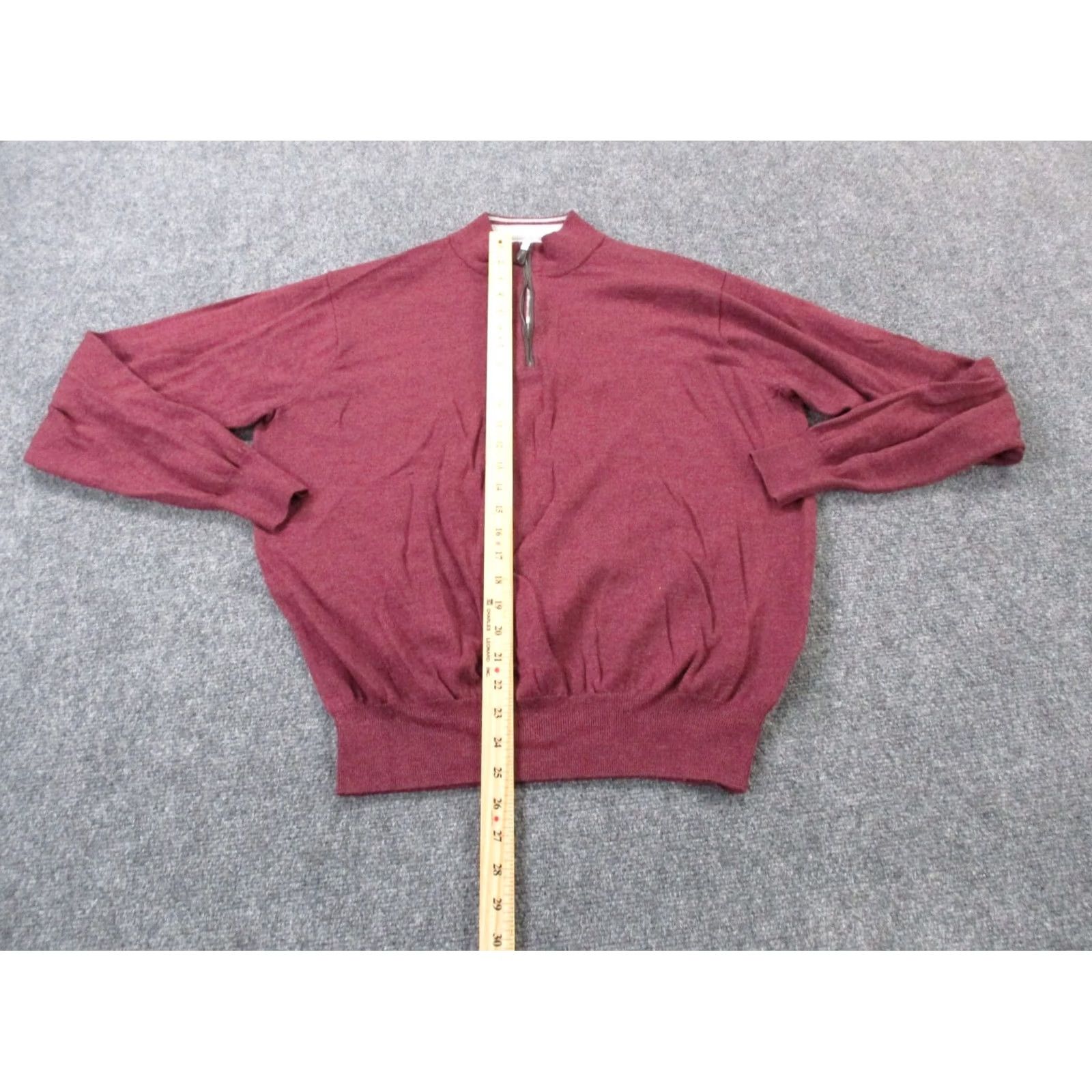 Peter Millar Peter Millar Jacket Mens XL Red Merino Wool Silk Sweater Pullover Casual Size US XL / EU 56 / 4 - 3 Thumbnail