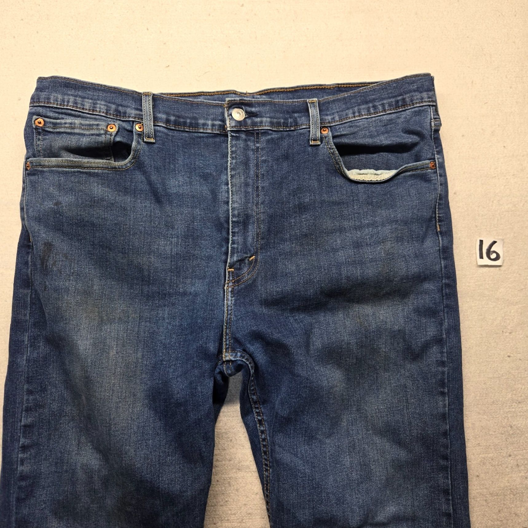 Levi's Levi's 502 Jeans Blue Mid Rise Regular Fit 40X32 Denim Pants Men Adult Size US 40 / EU 56 - 2 Thumbnail