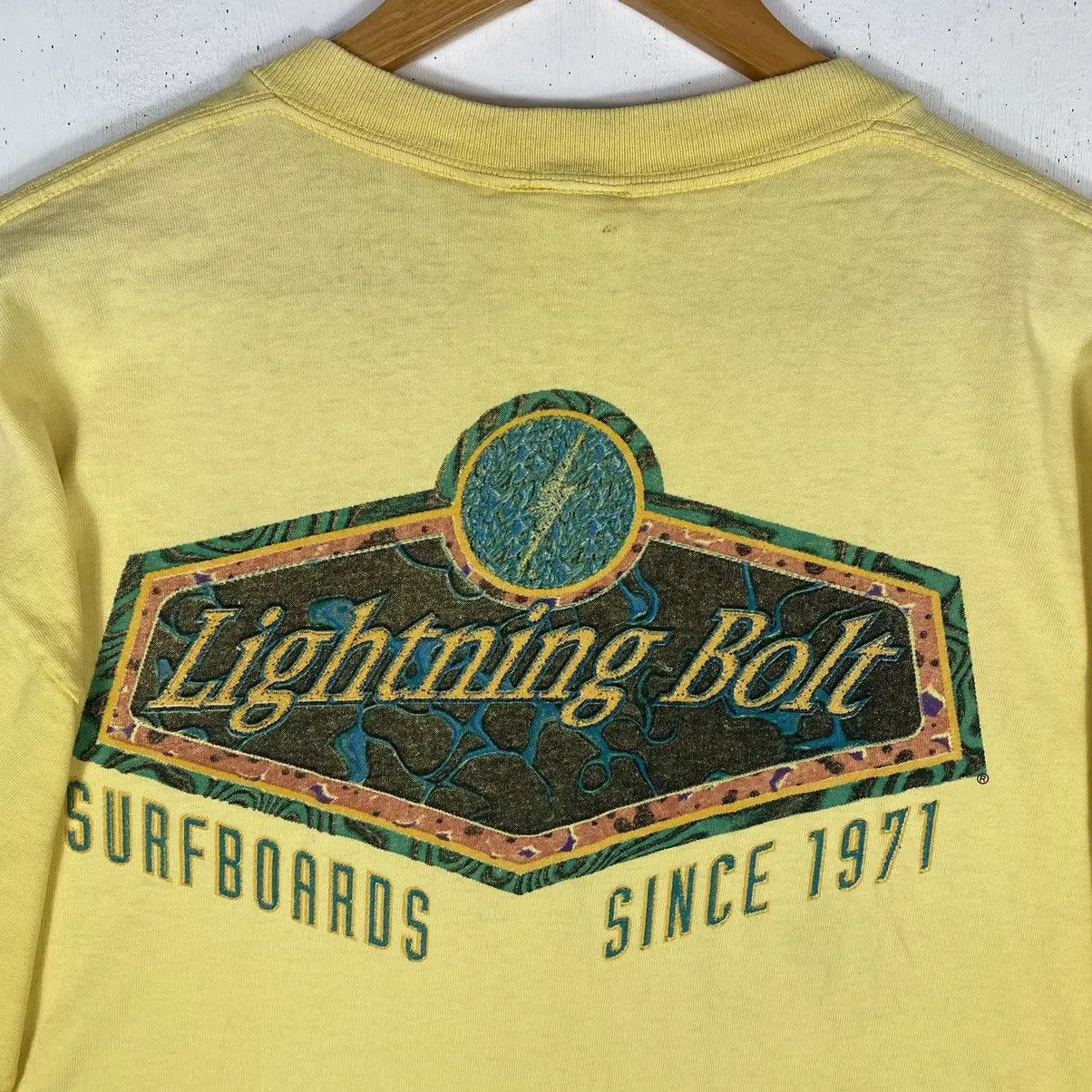 Lightning Bolt Vintage 90's LIGHTNING BOLT SURFBOARDS Big Graphic Surf Tee Size US M / EU 48-50 / 2 - 3 Thumbnail