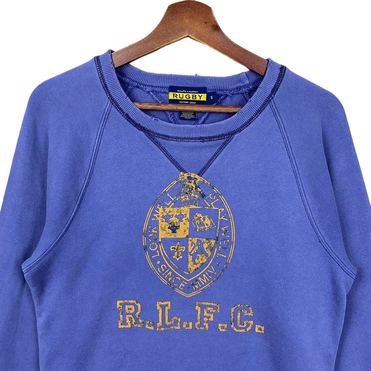 Ralph Lauren × Rugby Ralph Lauren × Vintage Vintage 2004 Ralph Lauren Rugby Sweatshirt Big Logo Size US S / EU 44-46 / 1 - 3 Thumbnail