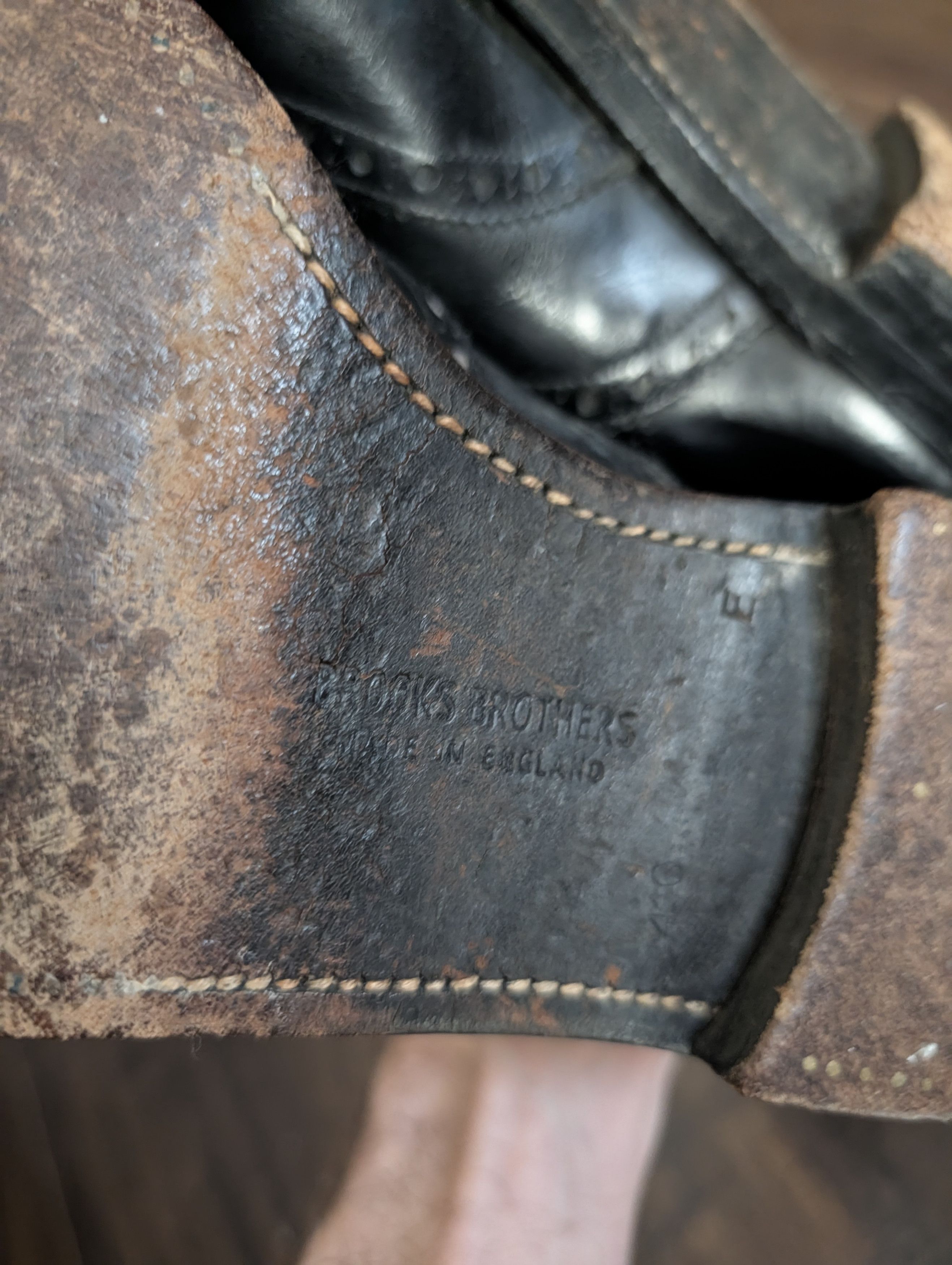 Brooks Brothers BROOKS ENGLISH Black leather Oxford wingtip brogues Size US 9.5 / EU 42-43 - 10 Thumbnail